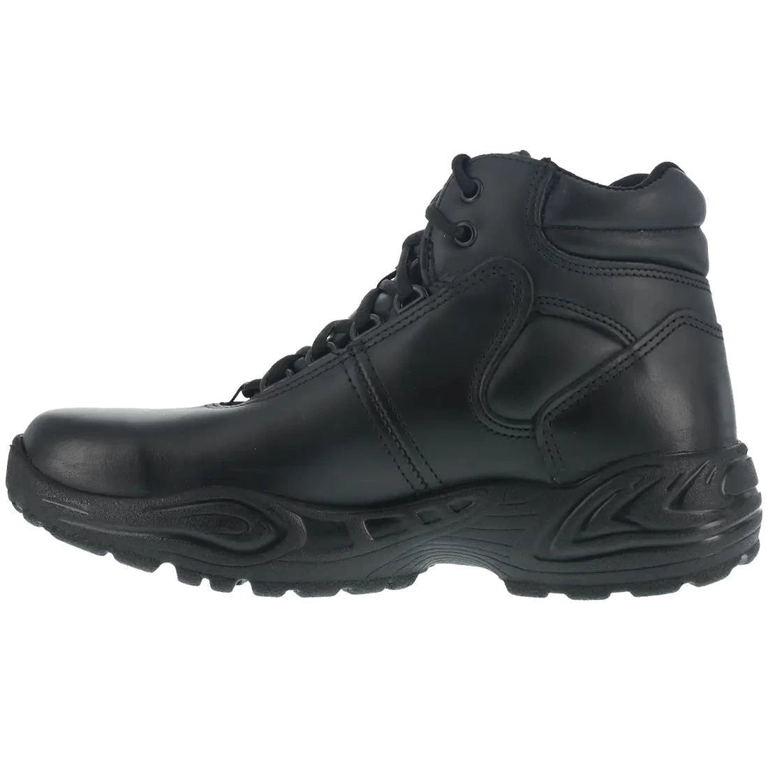 Postal Express 6 Inch Soft Toe Work Boots for Men - Comfortable Black Safety Shoes for Postal Workers, Delivery & Warehouse Jobs | Durable & Lightweight for All-Day Wear