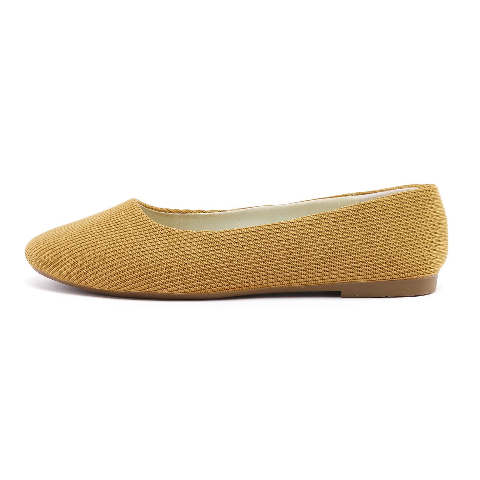 Women's Square Toe Slip-On Flats - Pointed Toe Casual Comfort Sandals for Everyday Wear | Office, Walking & Summer Outfits