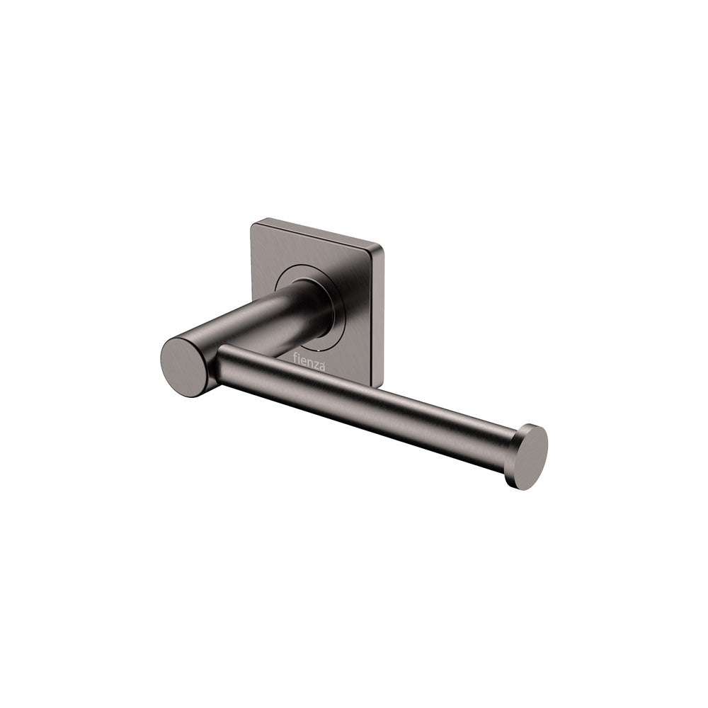 Fienza Sansa Roll Holder 83203GM - Premium Gunmetal Grey Bathroom Tissue Dispenser for Home, Office, and Commercial Use