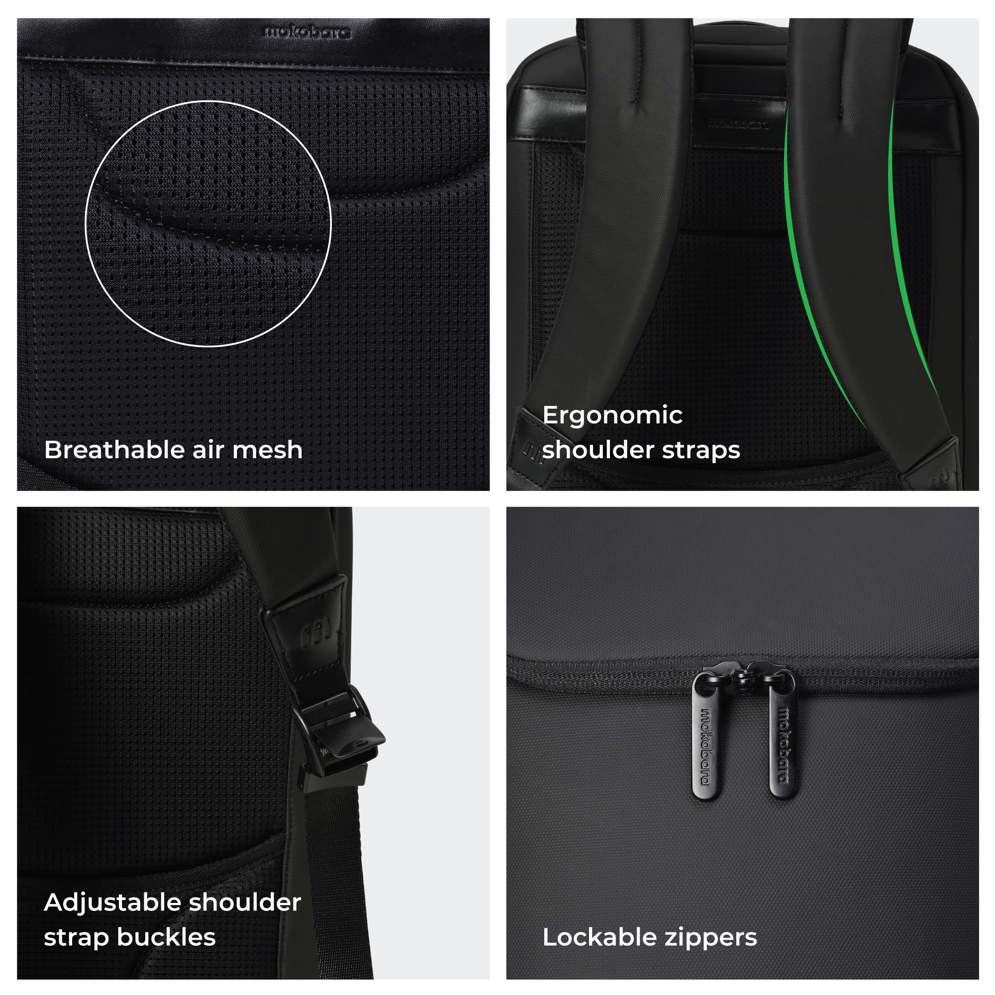 MOKOBARA The Transit Backpack - 30L Premium Nylon Unisex Laptop Bag with Luggage Sleeve for 15.6