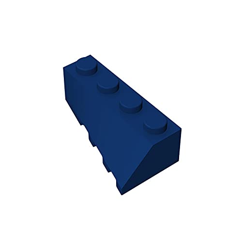Eske Kouri GDS-1168 4x2 Right Sloped Wedge Building Bricks - 20-Piece Dark Blue (055) - Lego 43721 Compatible Construction Blocks for Kids | Perfect for LEGO-Compatible Models, DIY Projects & Creative Play