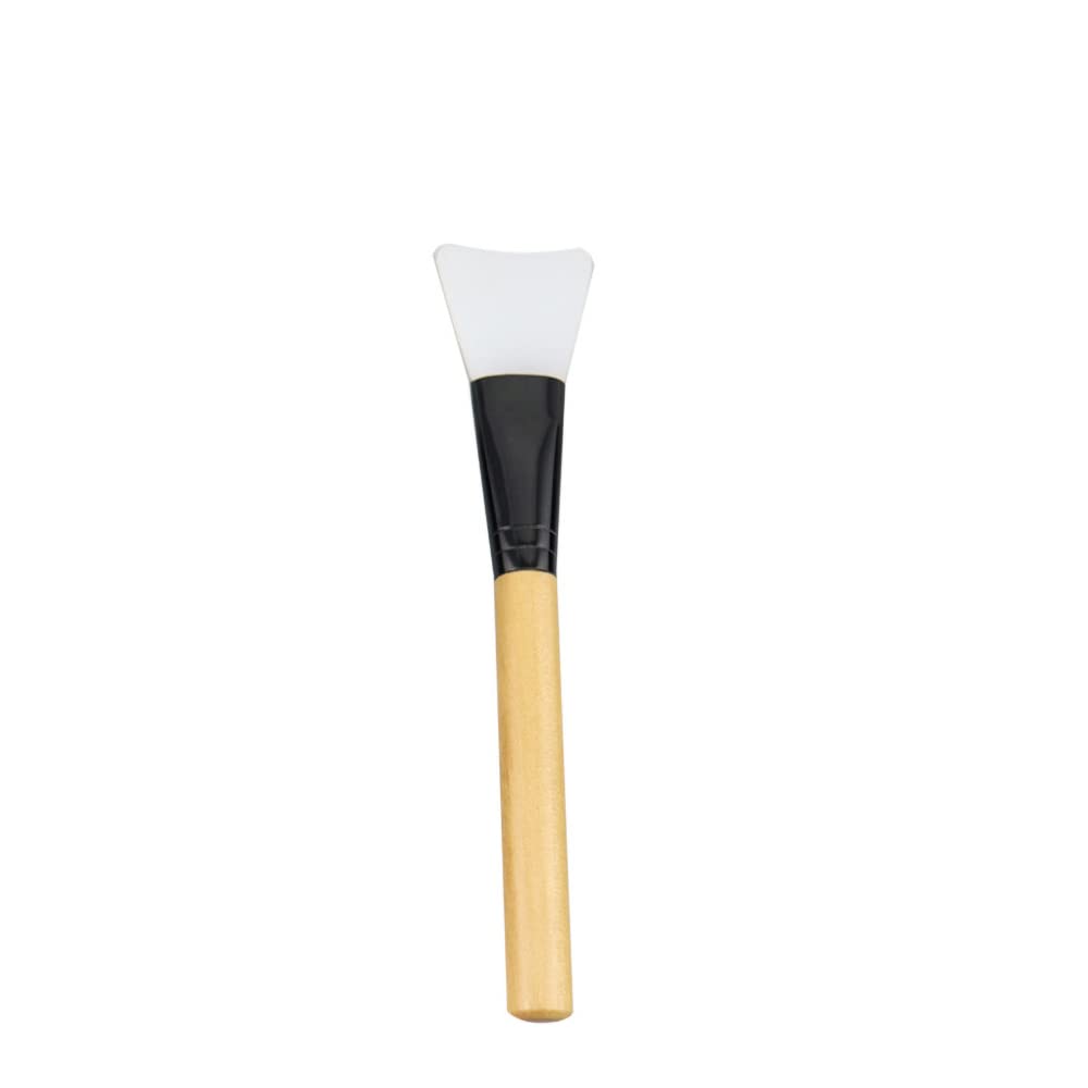 AKADO Professional Wooden Handle Makeup Brushes Set for Women & Men - Includes Facial Bleach Applicator & Face Pack Brush (1-Piece) - Perfect for Salon, Home Beauty Care & Makeup Application