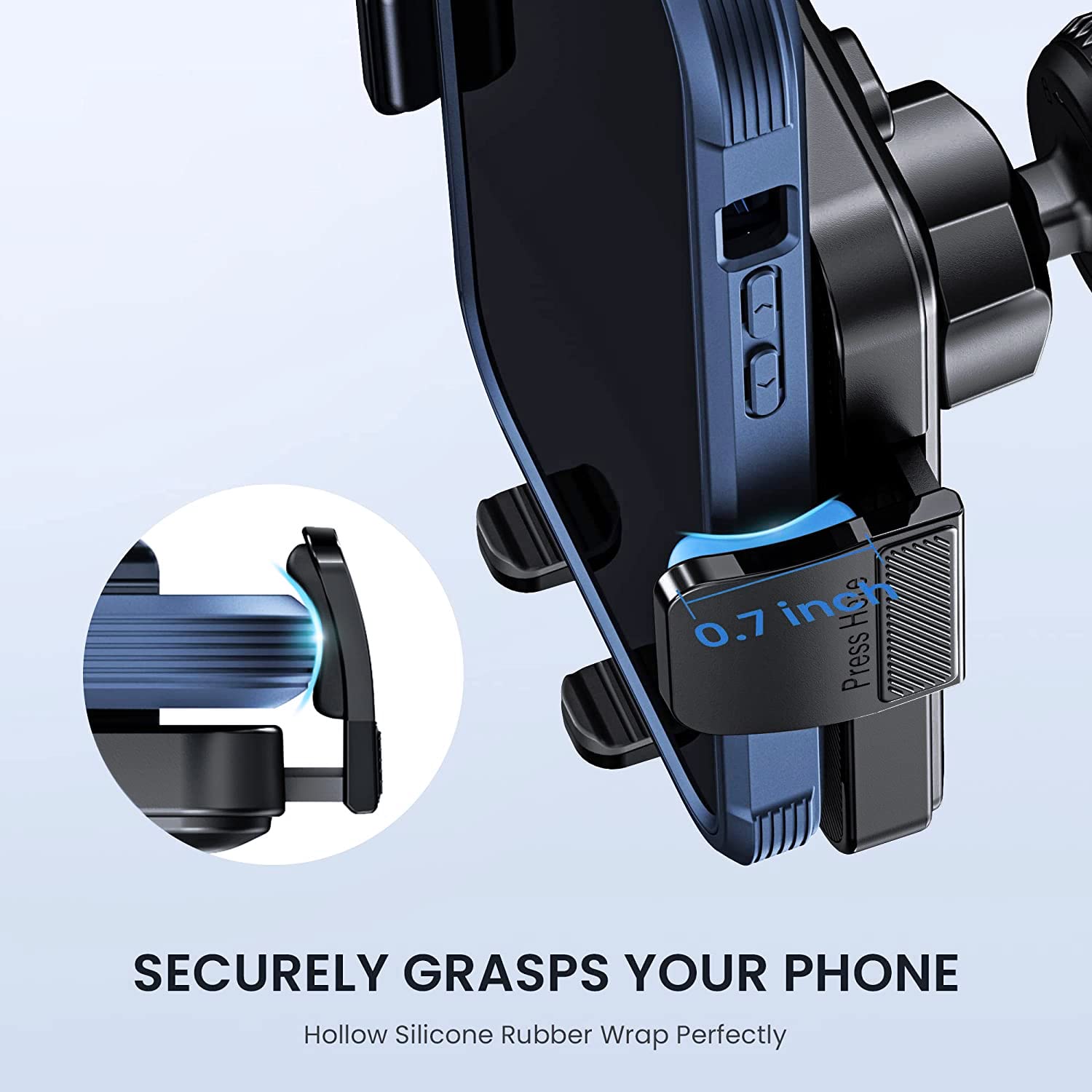 Military-Grade Car Vent Phone Mount - Universal Smartphone Holder for iPhone & Thick Cases - Secure Air Vent Clip Car Cradle for Safe Driving & Hands-Free Navigation