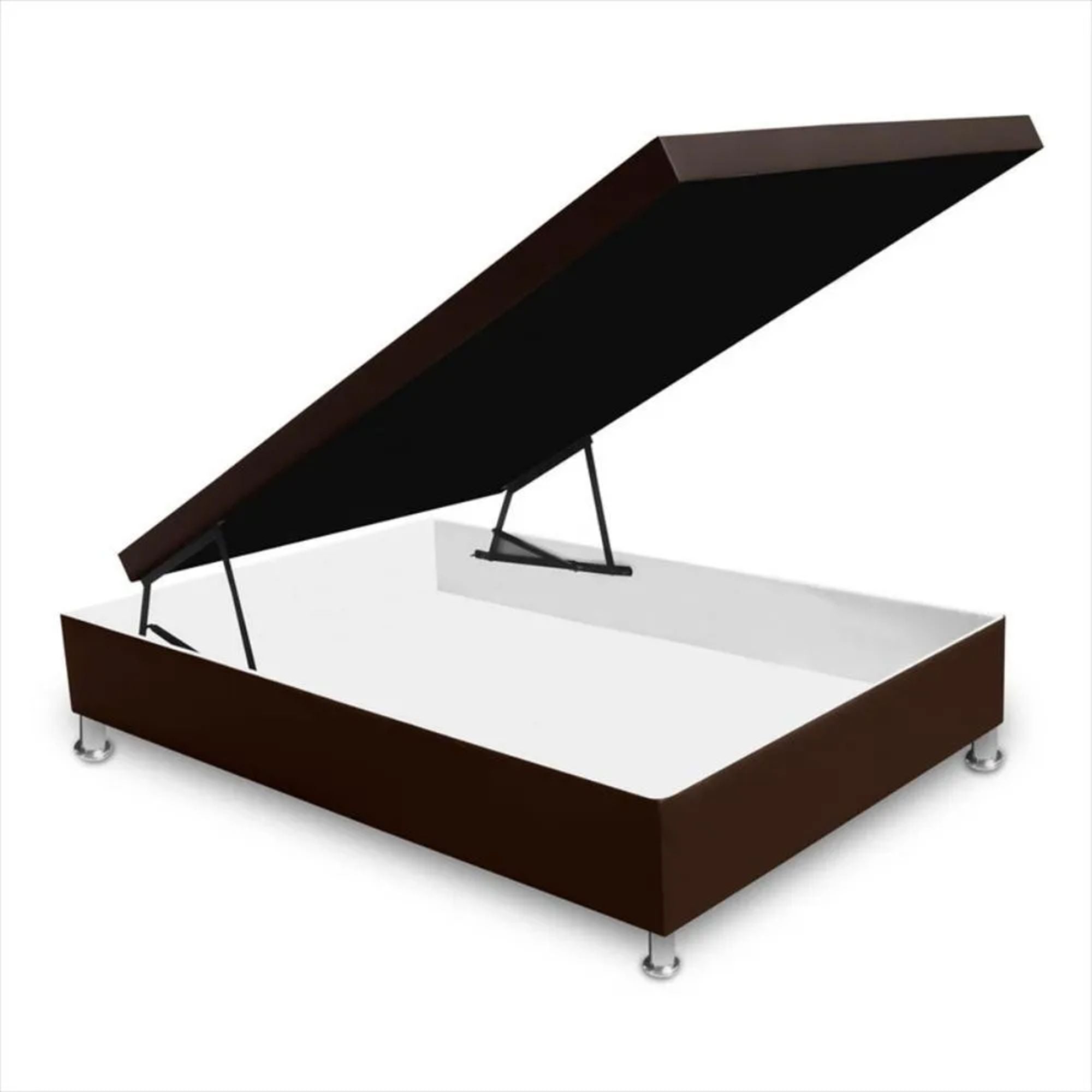 90x43Cm Coffee Storage Ottoman Bed with Vertical Opening - Perfect for Small Spaces, Guest Rooms & Studio Apartments