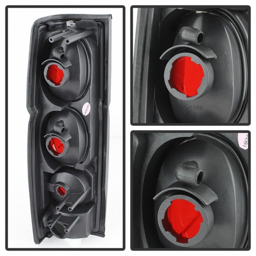 Spyder Euro Style Black Smoke Tail Lights for 1986-1997 Nissan Hardbody | Part #5078216 | Upgrade Your Truck's Rear Appearance for Night Driving & Custom Look