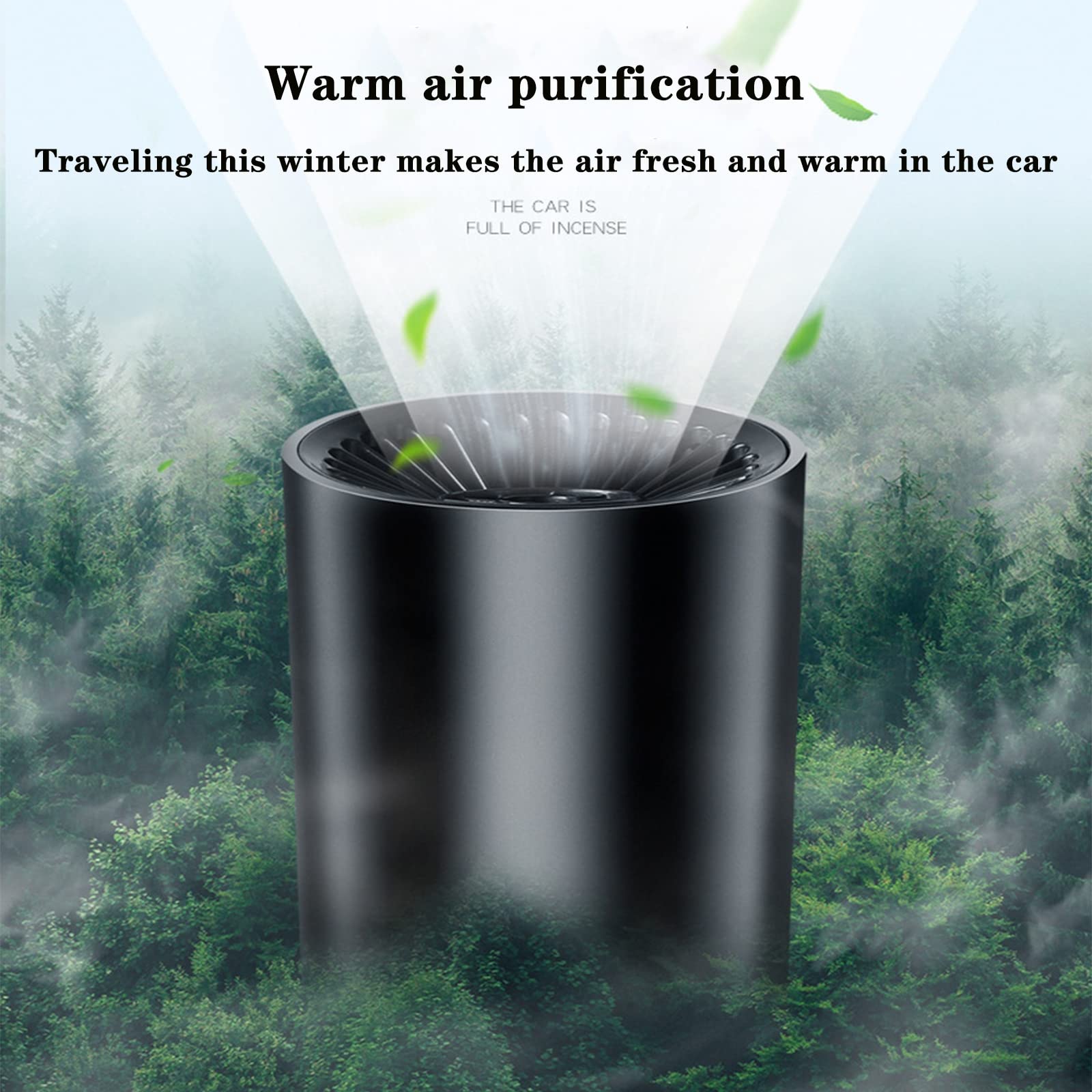 150W 12V Electric Car Fan Heater with 360° Adjustable Head - Low Noise Auto Cooling Fan for Cigarette Lighter in Cars, Trucks, Vans, SUVs, RVs & Boats - Perfect for Summer Road Trips & Hot Weather Commuting