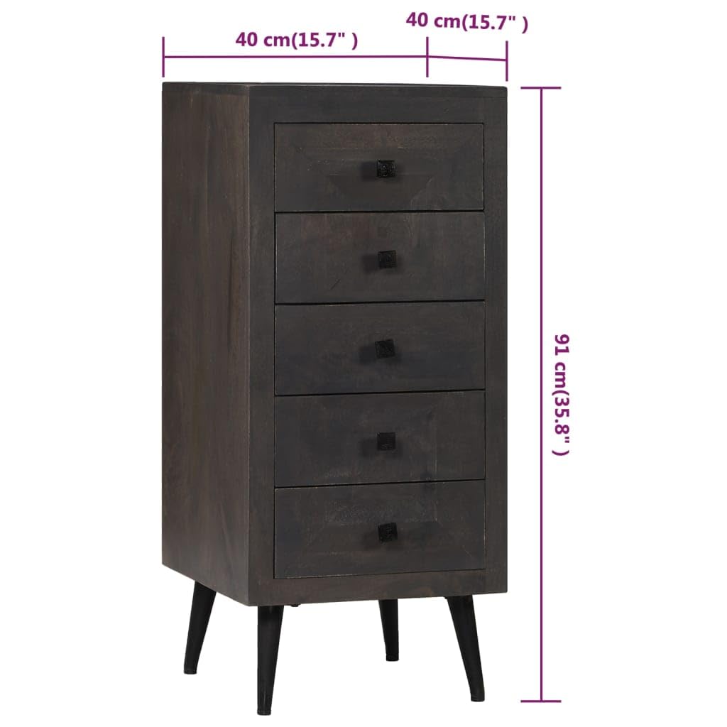 vidaXL Solid Wood Mango Sideboard Buffet Console Cabinet - Stylish Storage for Kitchen, Dining Room & Living Room | Perfect for Entertaining, Display & Organization