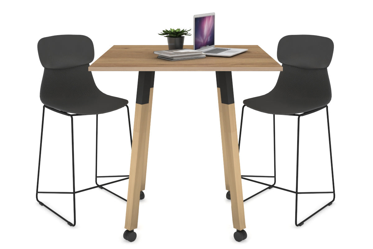 Solid Wood Square Coffee Table with Quadro Countertop - 31.5