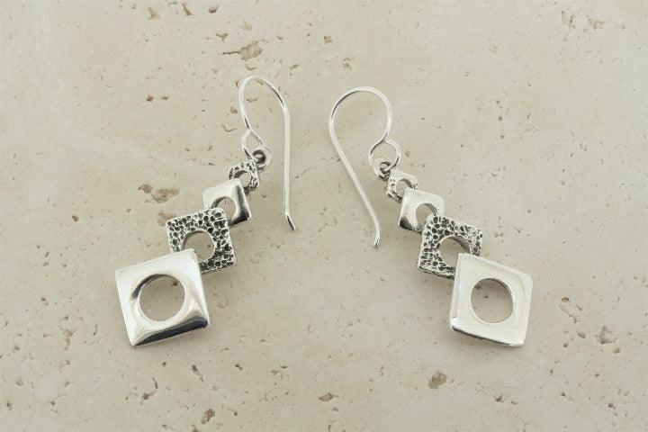 4 Texture Diamond Drop Earrings for Women - Elegant Dangle Earrings for Parties, Weddings & Special Occasions