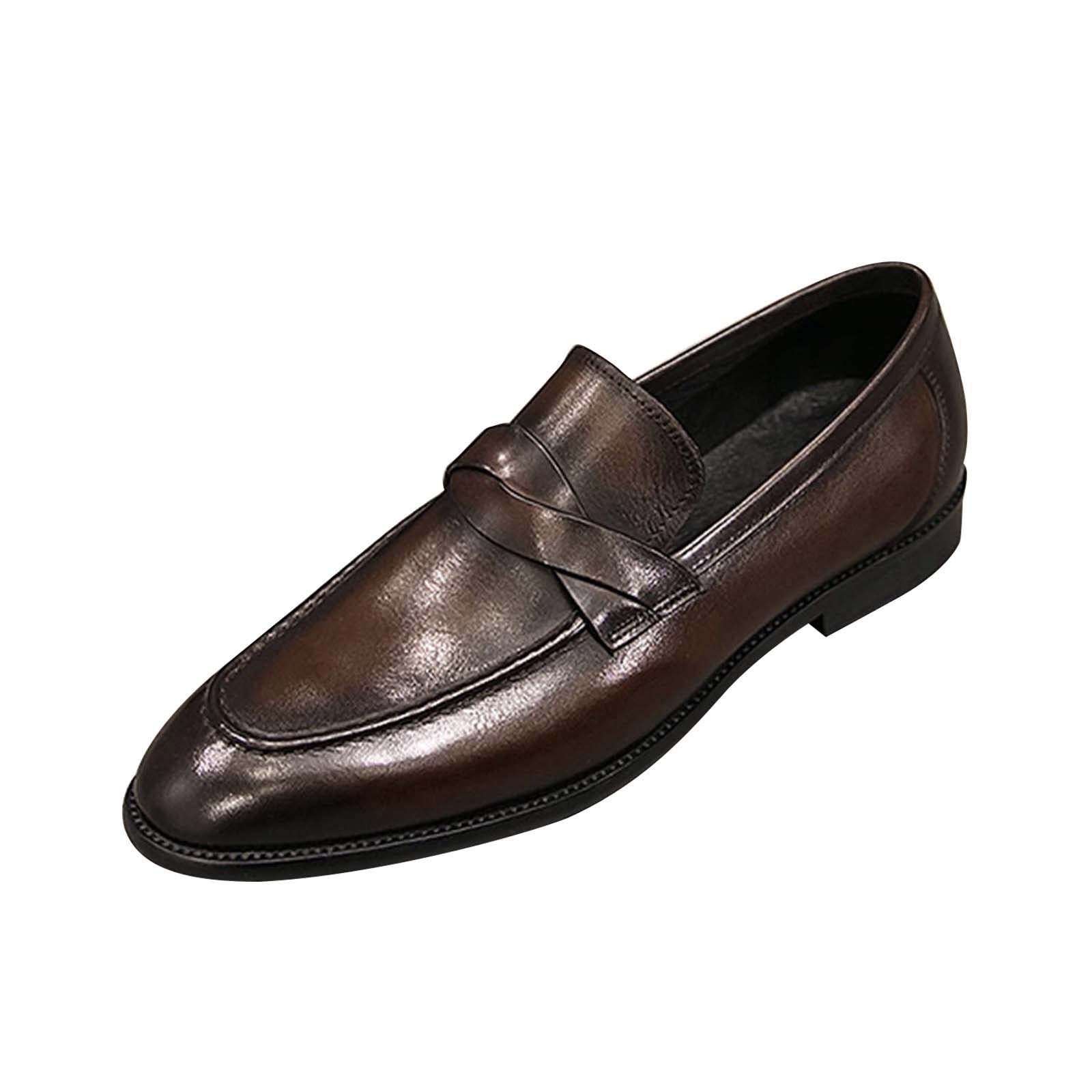 Men's Classic Leather Boat Shoes - Business Casual Sailing Shoes for Men - Breathable & Comfortable for Office, Outdoor & Daily Wear