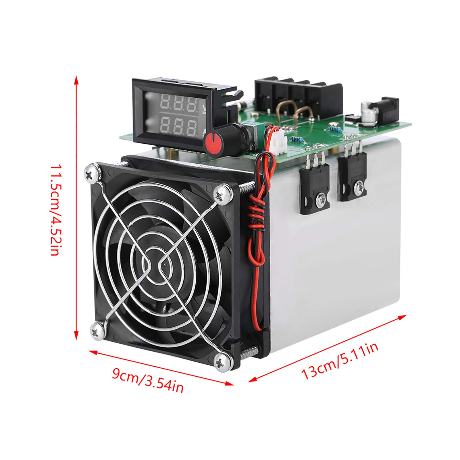 12V 250W Electronic Load Module - 0-20A Adjustable Battery Tester & Discharge Board for Home & Industrial Use - Perfect for Battery Testing, Power Supply Burn-in, and Electronic Device Debugging