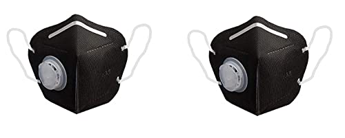 N95 Respirator Mask Reusable & Washable - 2-Pack Multi-Color Filterable Face Cover with Adjustable Ear Loops | Perfect for Construction, Healthcare & Daily Protection Against Dust, Pollen & Airborne Particles