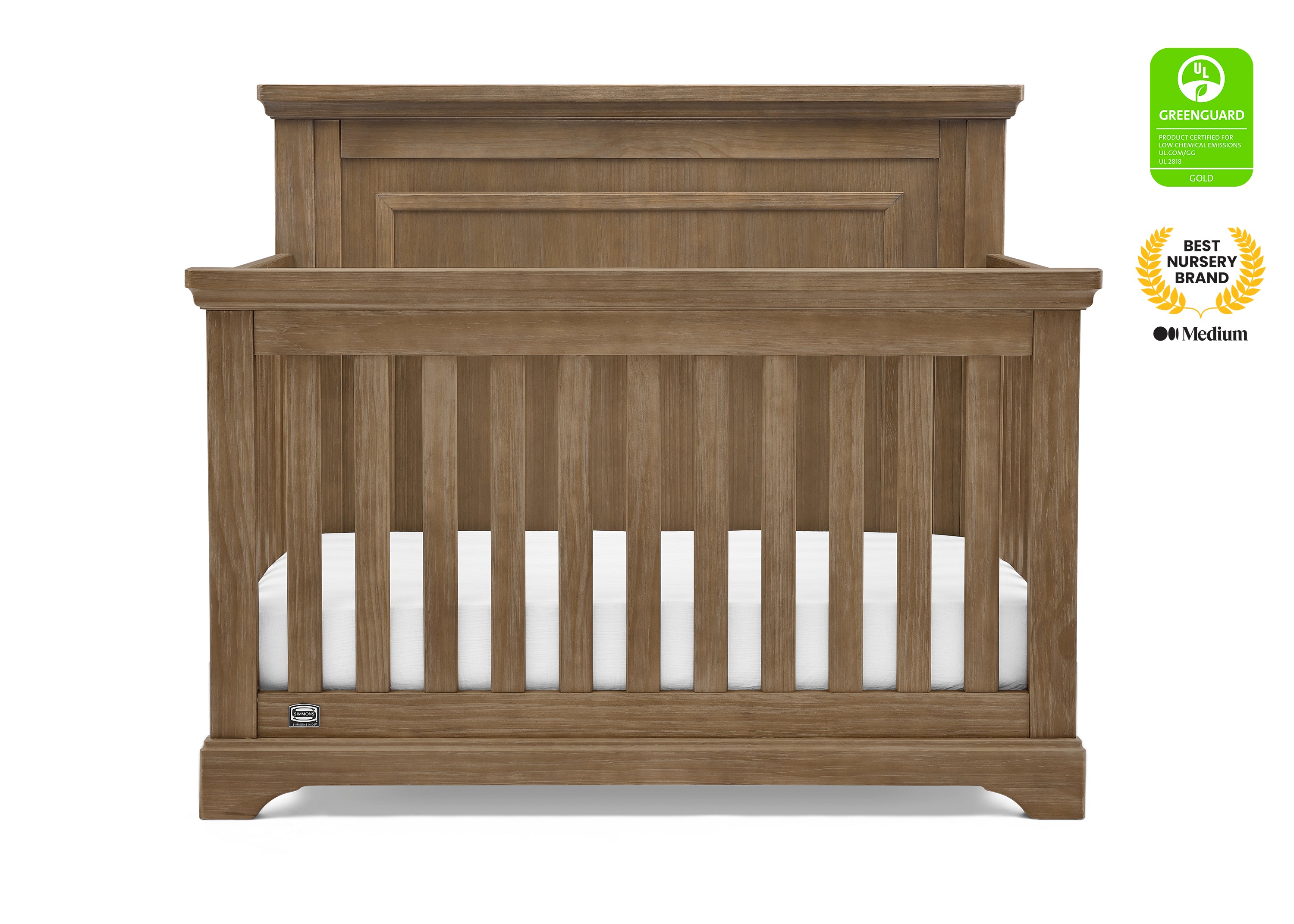 Paloma 4-in-1 Convertible Baby Crib - Toddler Bed, Daybed & Full-Size Bed - Modern Nursery Furniture for Boys & Girls - Perfect for Newborns to Teens Bedroom