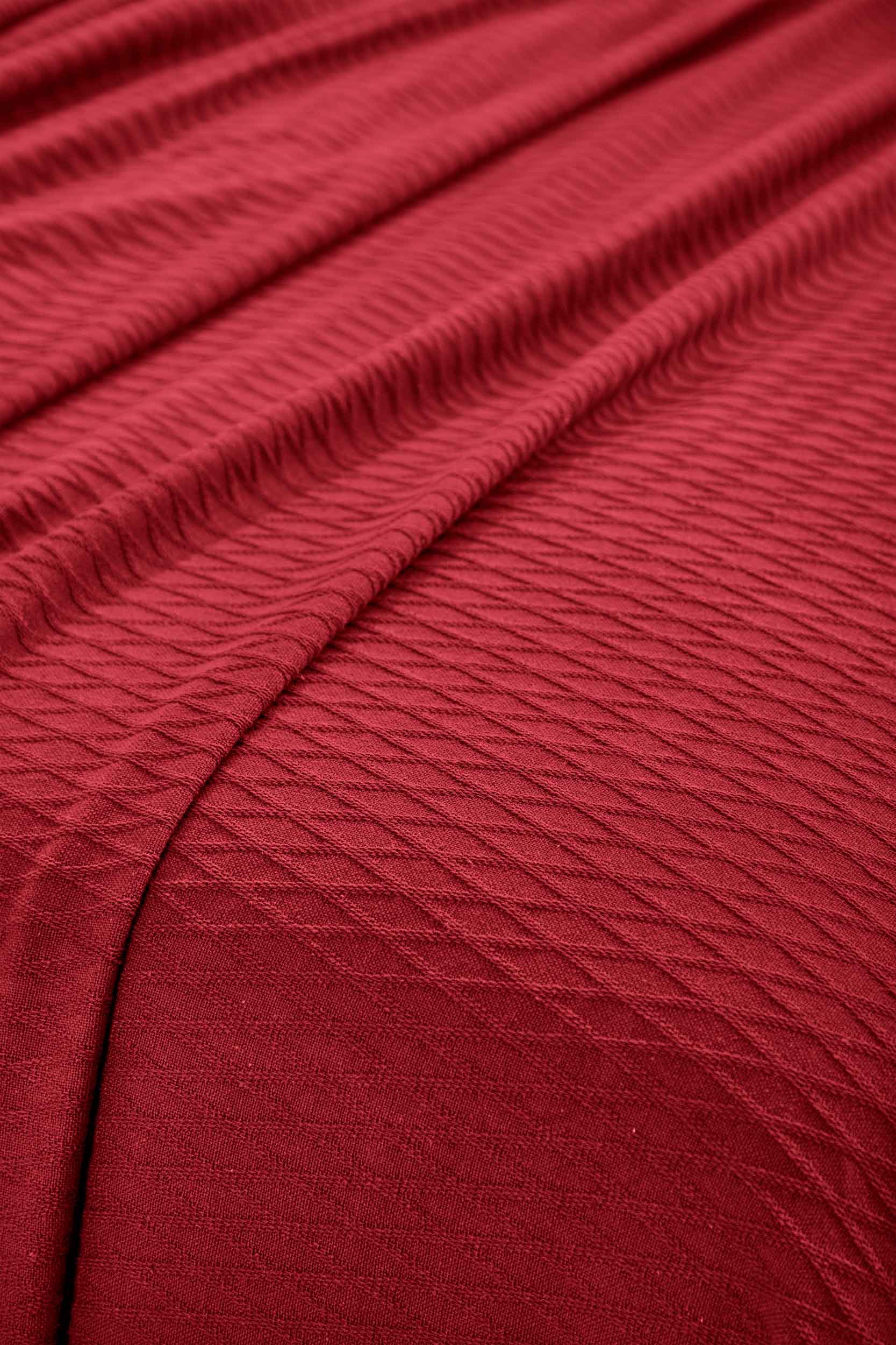 Premium Cotton All-Season Diamond Pattern Bed Blanket & Sofa Throw - Soft Cozy Blanket for Bedroom, Living Room, Travel and Gift Giving