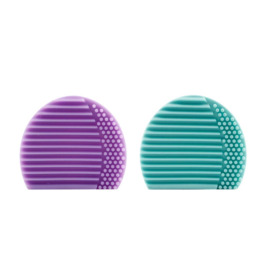 2 Pcs Silicone Makeup Brush Cleaner Eggs - Gentle & Effective Makeup Tool for Cleaning Brushes, Perfect for Home & Travel Use