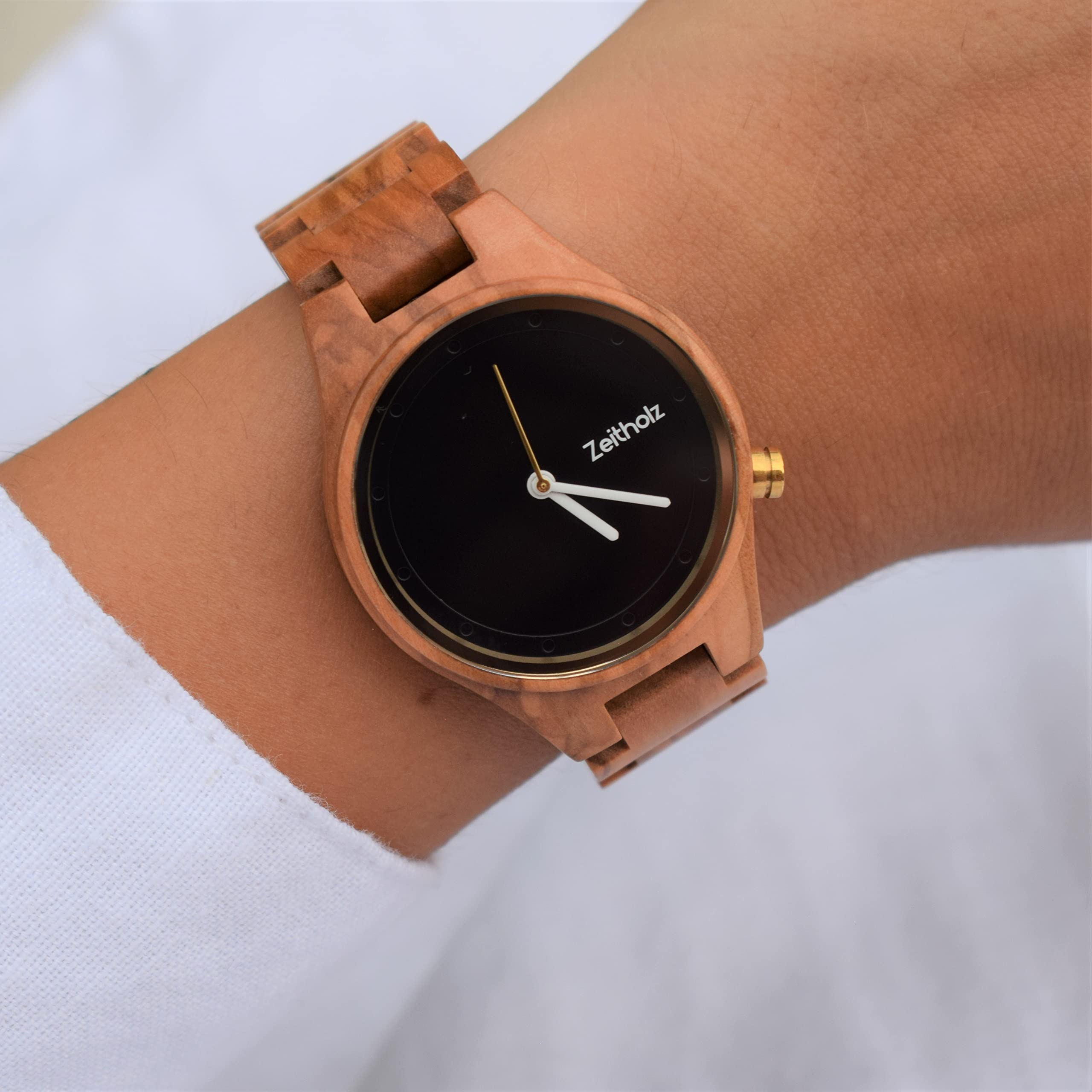 Zeitholz Women's Wooden Watches - 100% Natural Wood Analog Watch with Japanese Quartz Movement - Artistic New Stolpen Collection 36mm - Perfect Gift for Women - Ideal for Casual Wear, Office & Special Occasions