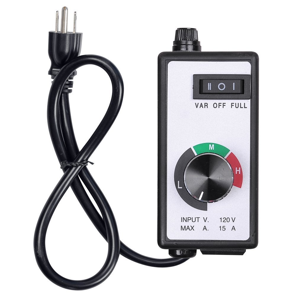 3-Speed Hydroponics Inline Fan Blower Controller - Quiet Airflow Control for Grow Tents, Hydroponic Systems & Indoor Gardens