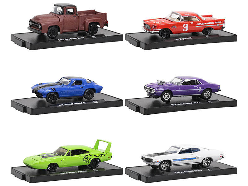 M2 Machines 1/64 Scale Diecast Model Cars - Auto Drivers Set of 6 Limited Edition (9600 Pieces Worldwide) - Collectible Die-Cast Vehicles for Display & Racing Scenes