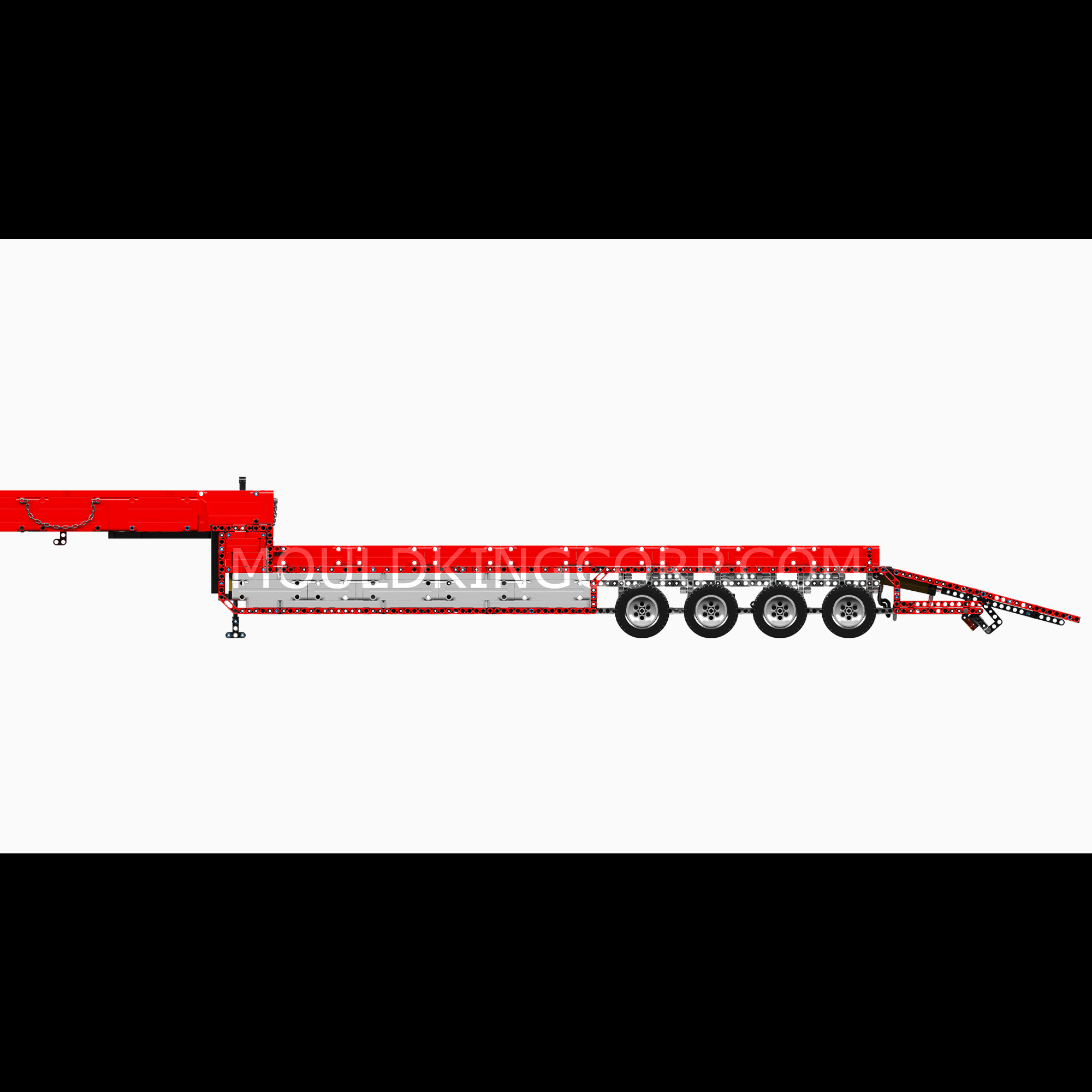 Mould King 19015+19015T FH16 Remote Control Pneumatic Tractor and Trailer Building Blocks Set - STEM Educational Toy for Kids & Adults, Perfect for Construction Play and Collectors