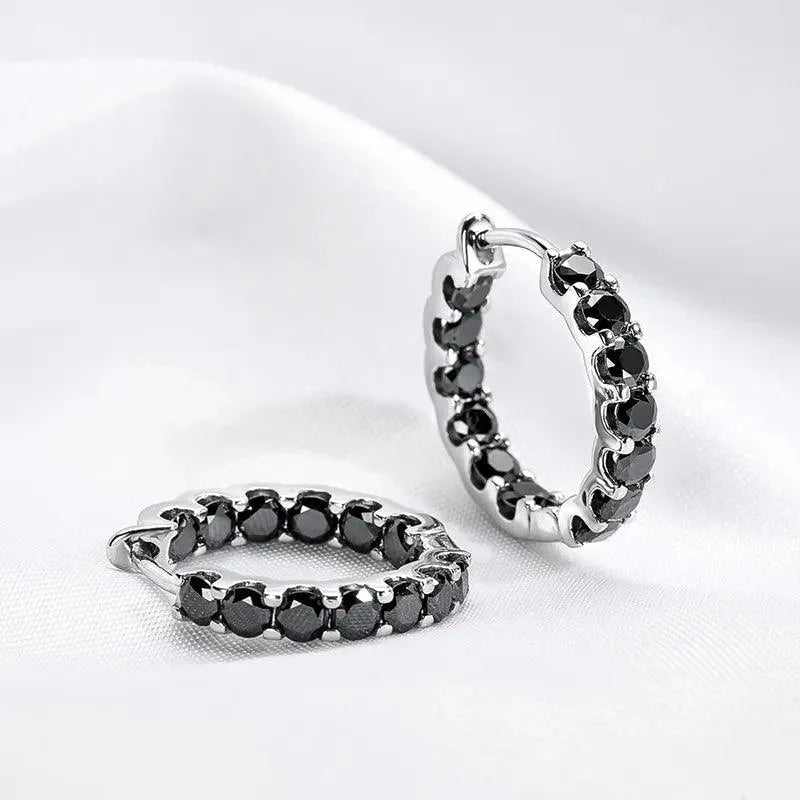 18K Gold Plated 2.6CT Moissanite Hoop Earrings for Women | 925 Sterling Silver Wedding & Party Jewelry | Elegant Gift for Anniversary, Bridal Shower & Special Occasions