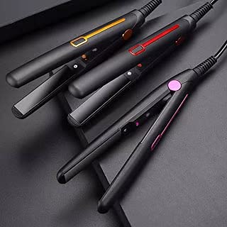 LIPROX Ceramic Plates Hair Straightener & Crimper with 230°F Temperature Control - Professional Styling Iron for Women & Men (Black) | Perfect for Home Use, Salon Styling & Travel