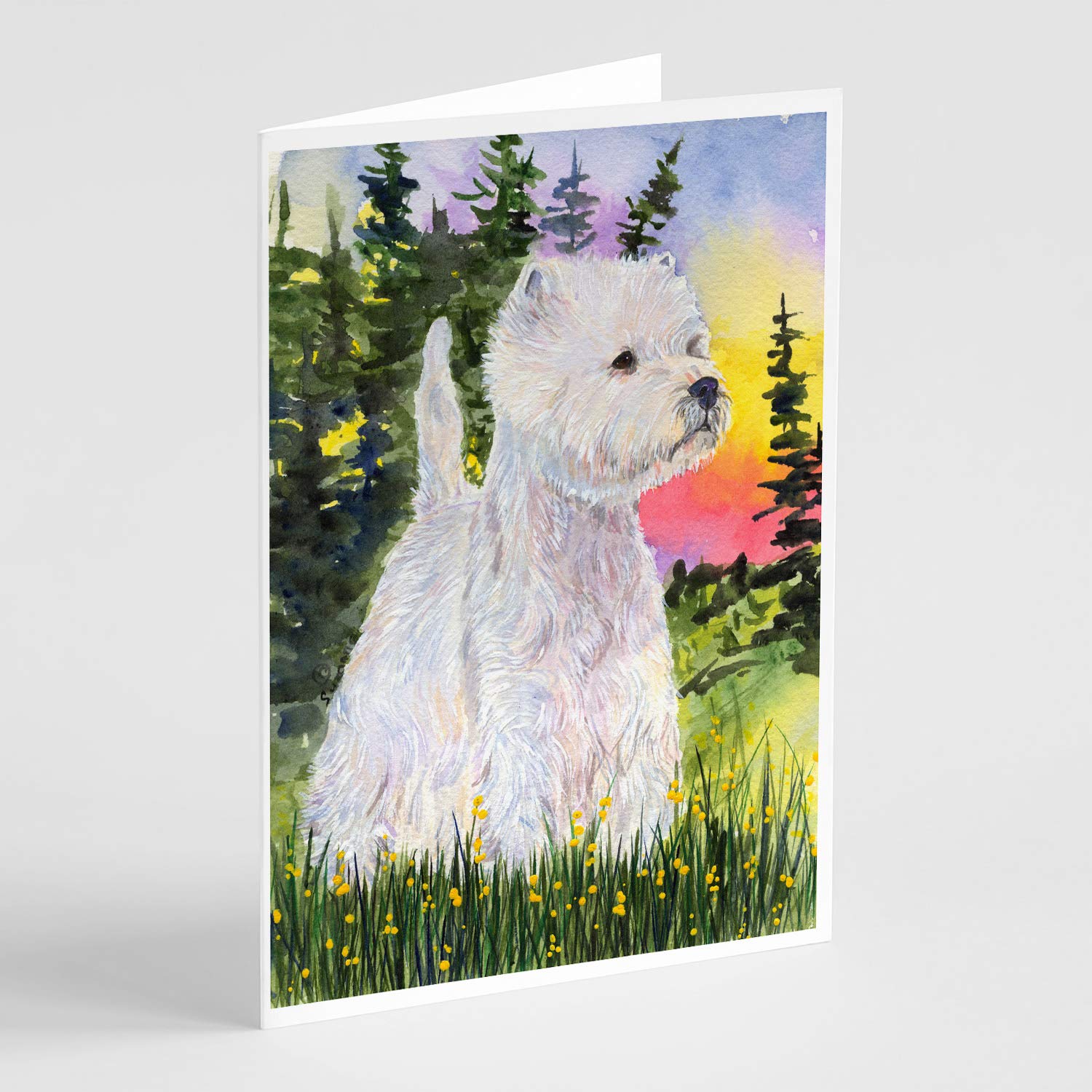 Westie Greeting Cards Set - Pack of 8 Blank A7 Note Cards (5x7 Inches) with Envelopes | Whimsical Dog Themed Stationery for Birthdays, Thank You Notes & Special Occasions