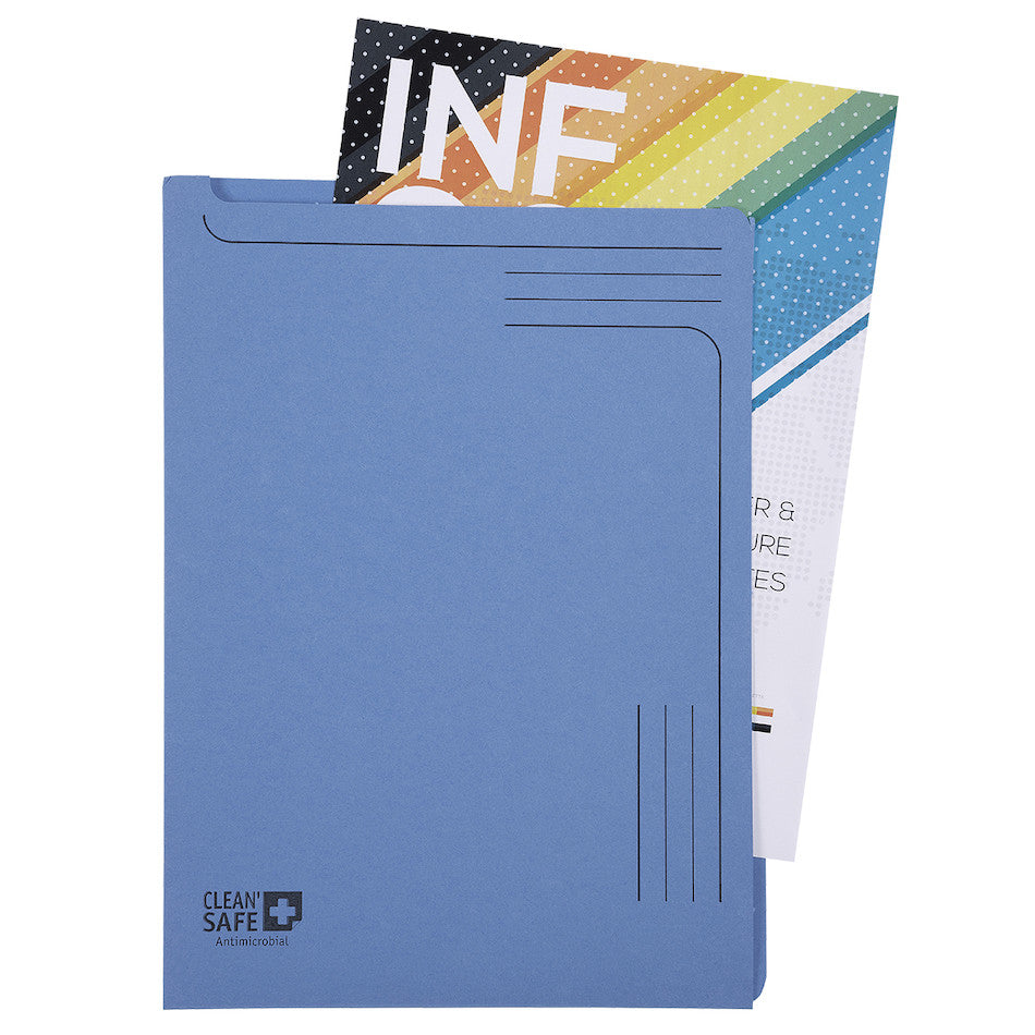 Exacompta Clean'Safe A4 Slip Files Set of 5 - Premium Document Folders for Office, School & Home Organization - Perfect for Filing, Storage & Presentation
