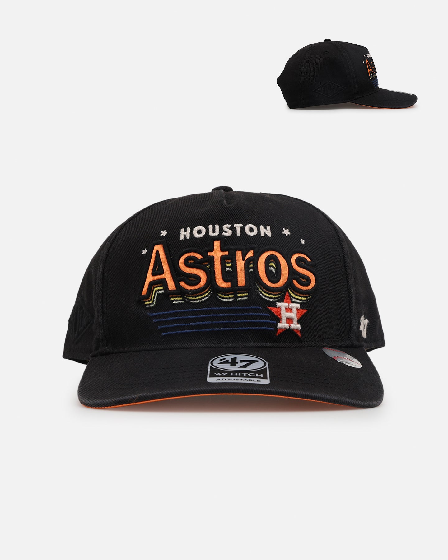47 Brand Houston Astros MLB Trophy Case Snapback Hat - Adjustable Black Baseball Cap for Men & Women - Perfect for Baseball Games, Streetwear & Casual Outfits