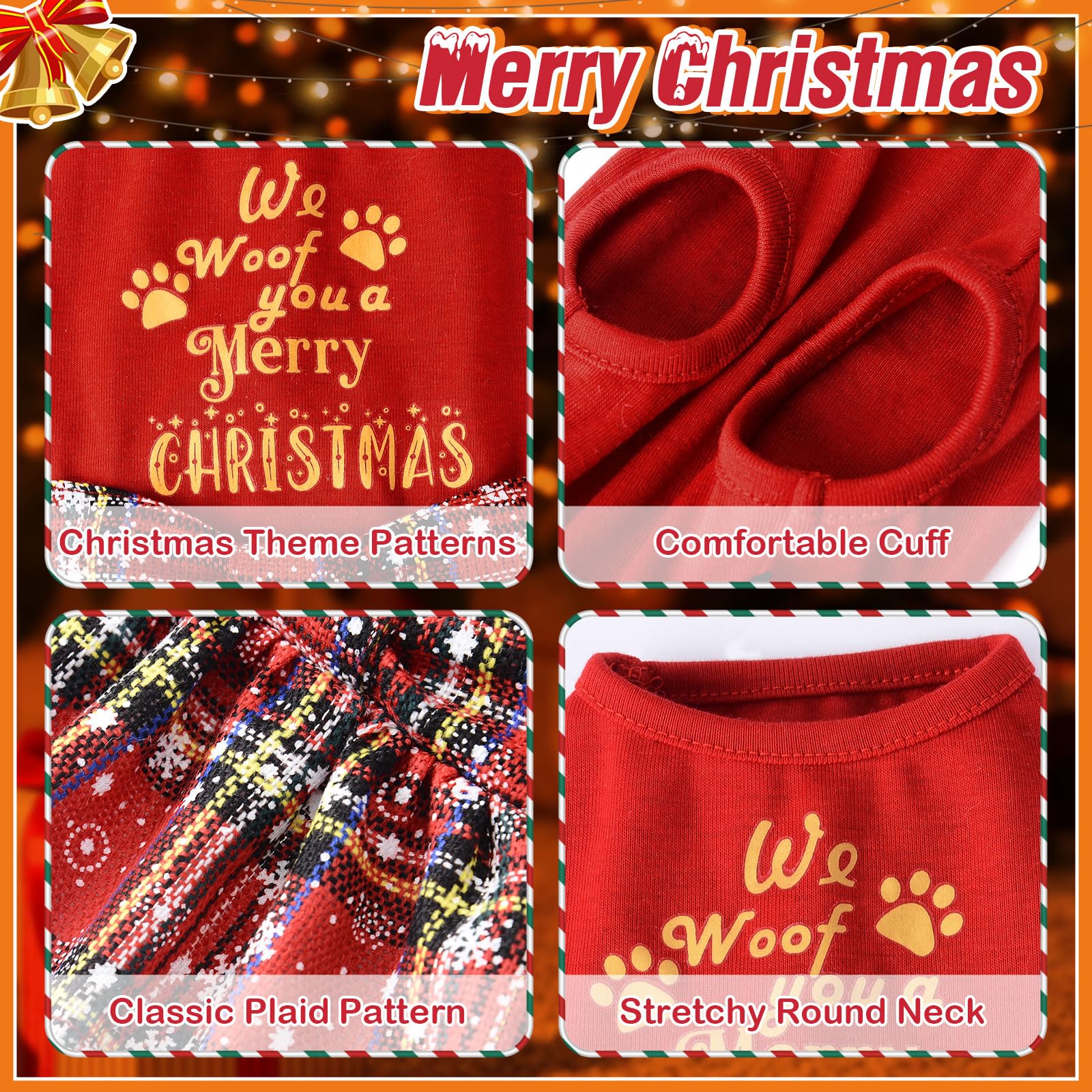 Christmas Dog Dresses for Small Dogs - Festive Holiday Pet Outfit for Chihuahua, Yorkie & Teacup Puppies - Cute Xmas Puppy Clothes & Cat Apparel (Small, Red) - Perfect for Holiday Photos & Family Gatherings