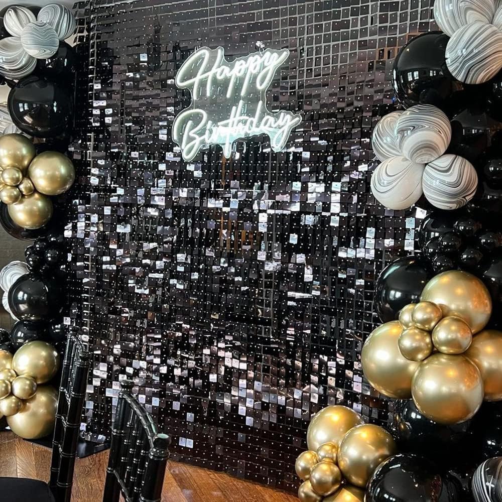 Shimmer Wall Backdrop Sequin Panels - 36 Pack for Birthday, Wedding, Anniversary & Engagement Decorations | Perfect for Party Backgrounds, Photo Booths & Event Decor