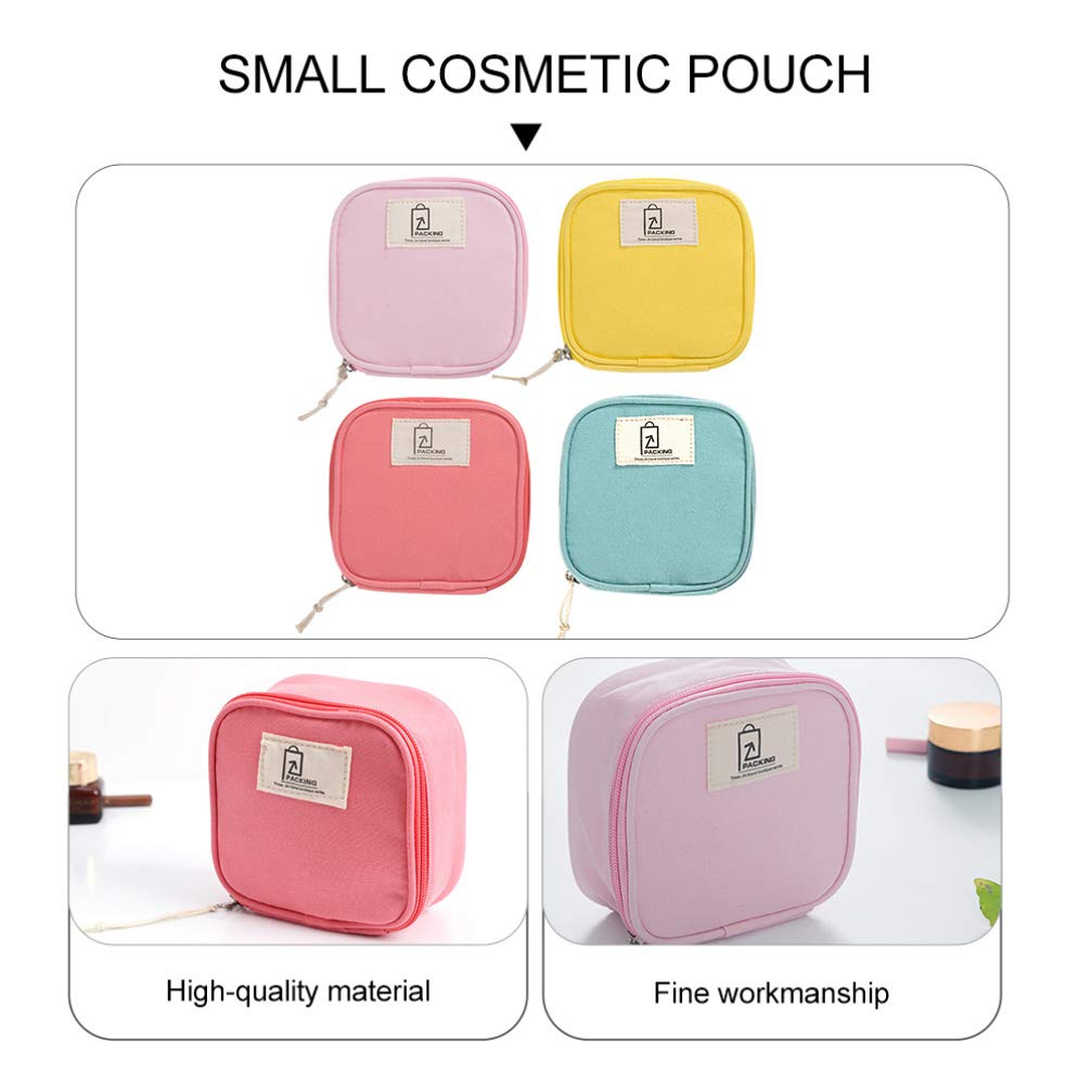 Healifty 4-Piece Waterproof Travel Cosmetic Organizer Set - Small Makeup Bags for Jewelry, Lipstick, Electronics - Perfect for Women & Girls Travel Accessories | Ideal for Vacation, Gym, Daily Use & On-the-Go Organization
