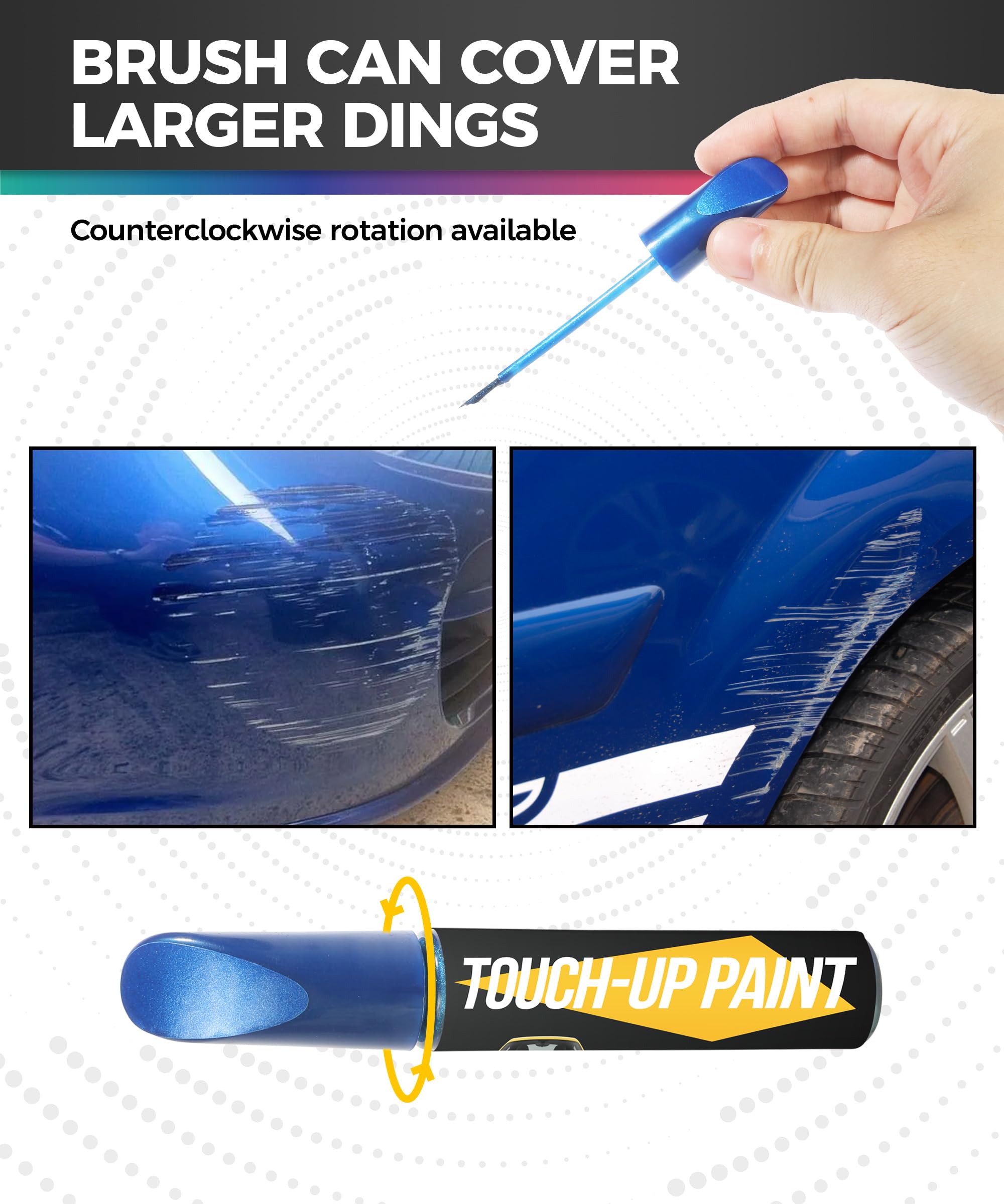 Car Paint Scratch Repair Kit - Touch Up Paint Pen for Cars, Auto Paint Chip & Scratch Fix - Perfect for Various Car Models (Blue) | Ideal for DIY Car Maintenance & Minor Scratch Repair