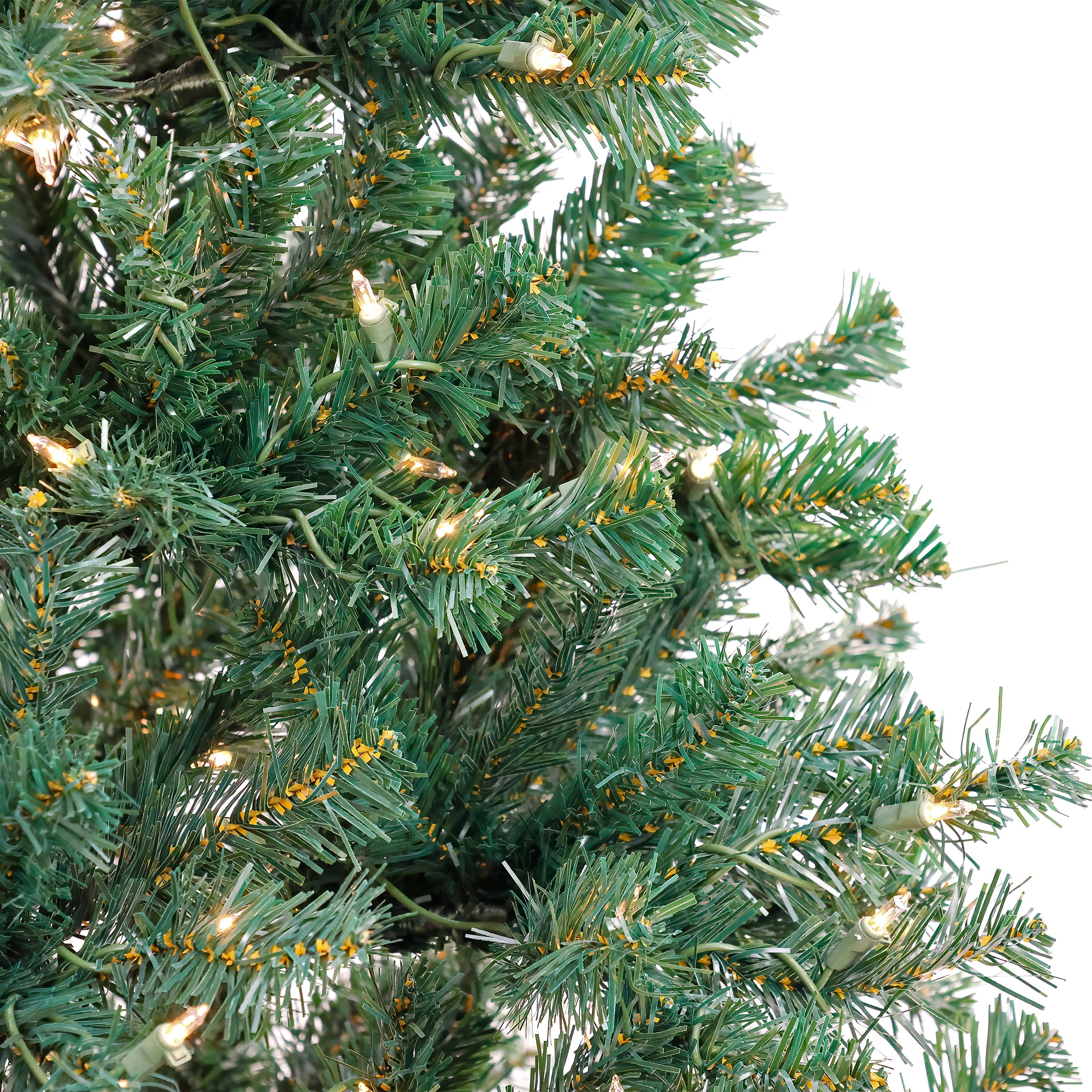 6 ft. Pre-Lit Acacia Artificial Christmas Tree with Clear LED Lights - Perfect for Home, Office, and Holiday Decorations