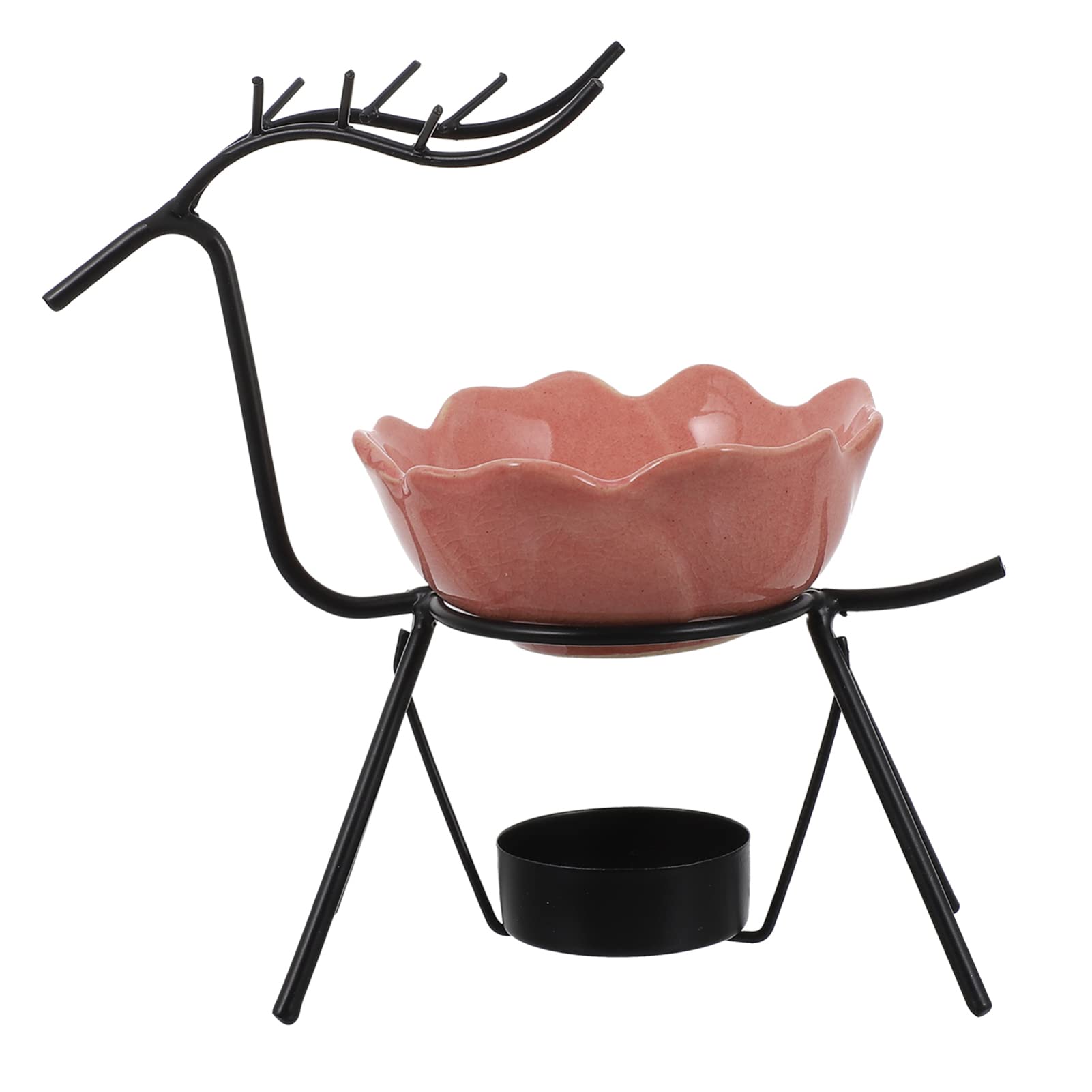 Premium Wax Melt Warmer & Essential Oil Diffuser - Healeved Aroma Oil Burner with Elegant Iron Deer Design, Perfect for Home Spa, Yoga, and Relaxation