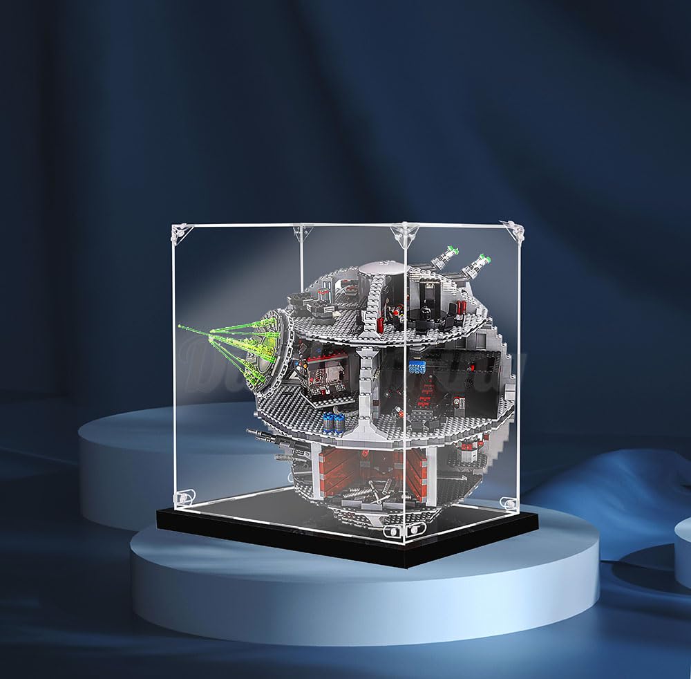 Acrylic Display Case with Screw for Star Wars UCS Death Star 75159 - Protective Showcase for LEGO Collectibles (Model Not Included) | Perfect for Home Display & Collector's Shelf (US Stock)