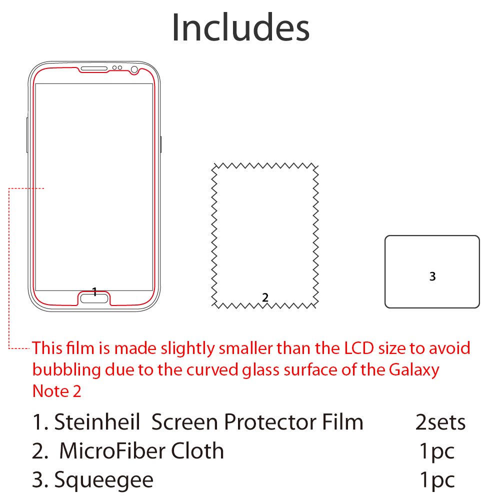 Spigen Ultra Optics Screen Protector for Galaxy Note 2 - HD Clear for Work & Play