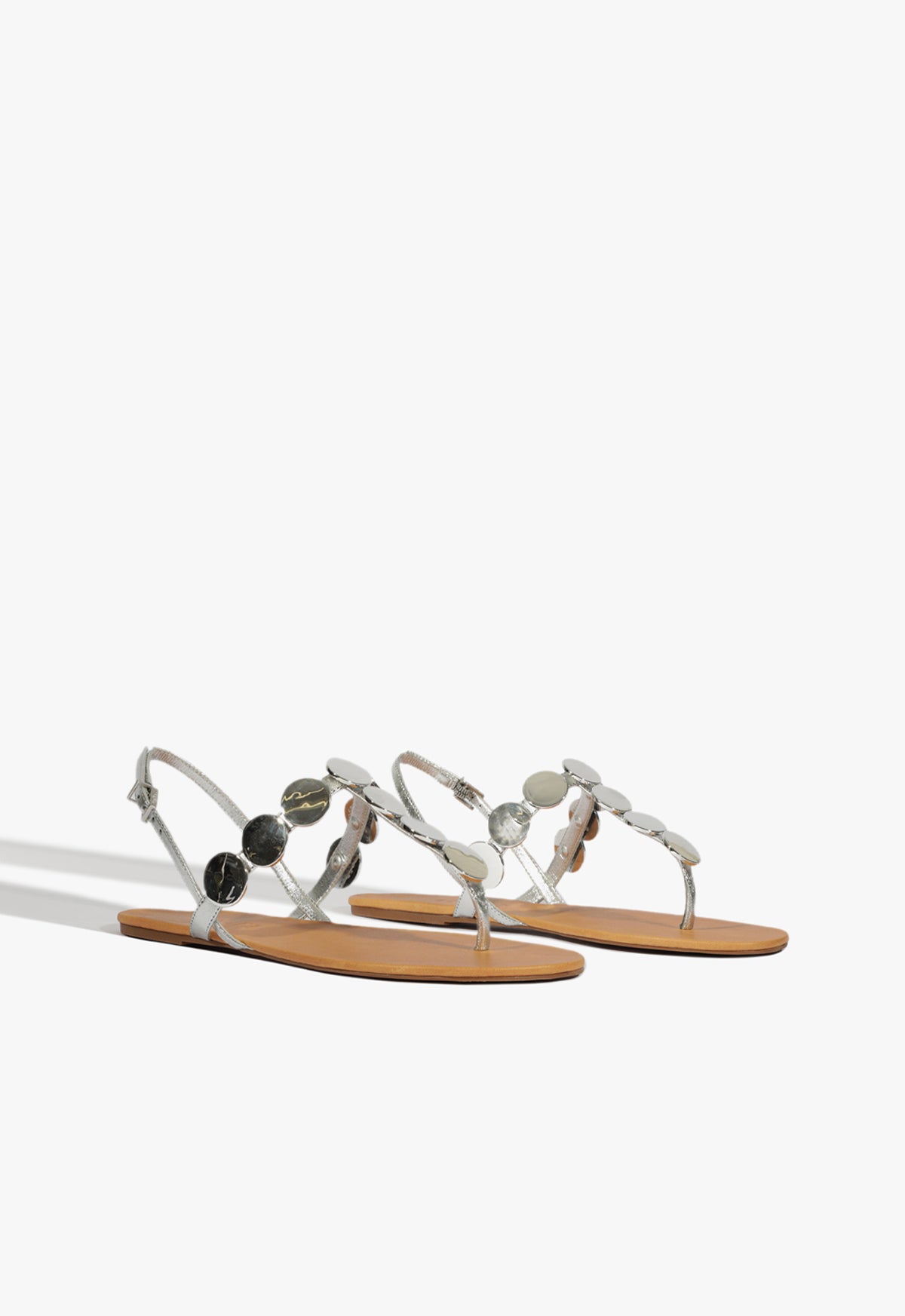 Acacia Silver Leather Sandal - Women's Comfortable Strappy Sandals for Summer | Perfect for Beach, Vacation & Casual Outings