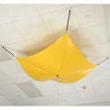 10' x 10' Yellow Leak Diverter for Industrial Use - Waterproof Spill Containment Mat for Warehouse, Garage & Construction Sites