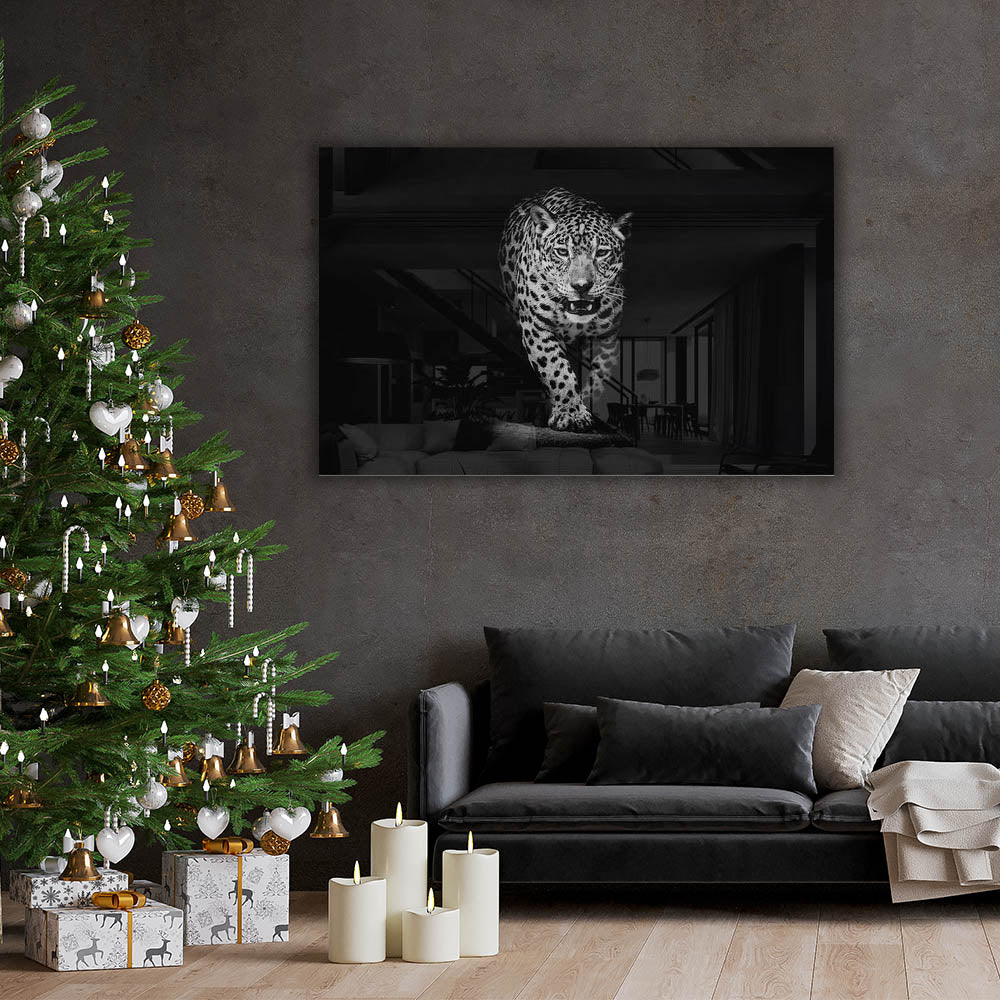 Leopard Print Black & White Scarf - Stylish Fashion Accessory for Women | Perfect for Casual Outfits, Parties & Everyday Wear