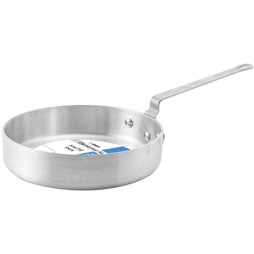 Winco Elemental 7 Qt Aluminum Saute Pan - Professional Grade Cookware for Home & Restaurant Use - Perfect for Searing, Stir-Frying & Sauce Making