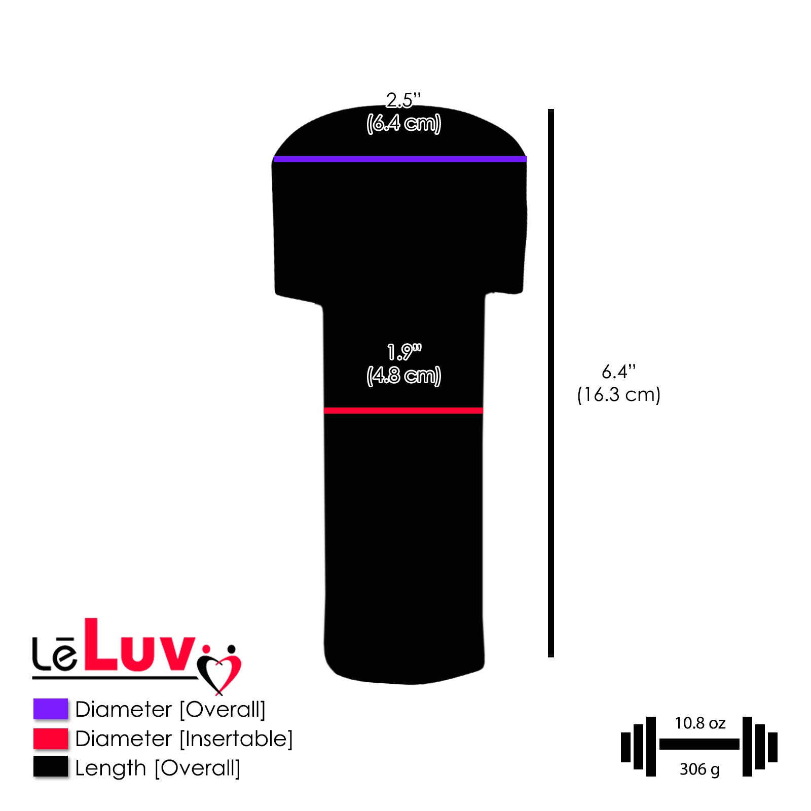 LeLuv White Automatic Smart Programmable iPump Male Vacuum Pump with Pressure Tracking - 8 Inch Clear Cylinder & Magic Sleeve for ED Treatment and Male Enhancement at Home