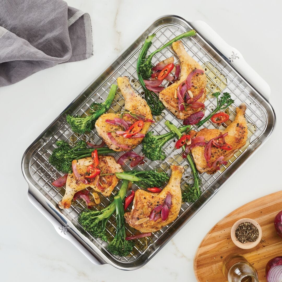 Hestan OvenBond Tri-Ply Stainless Steel Cookware Set - 3-Piece Nonstick Pots and Pans for Induction Cooking | Perfect for Baking, Roasting & Sautéing in Modern Kitchens