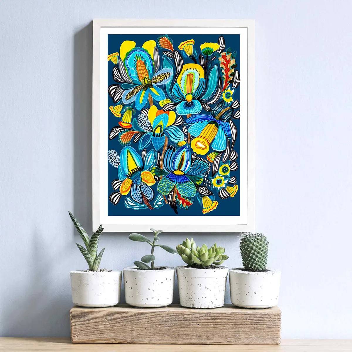 Jungle Orchids Wall Art Print - Tropical Botanical Decor for Living Room, Bedroom & Office - Premium Canvas Painting for Home & Office Decor