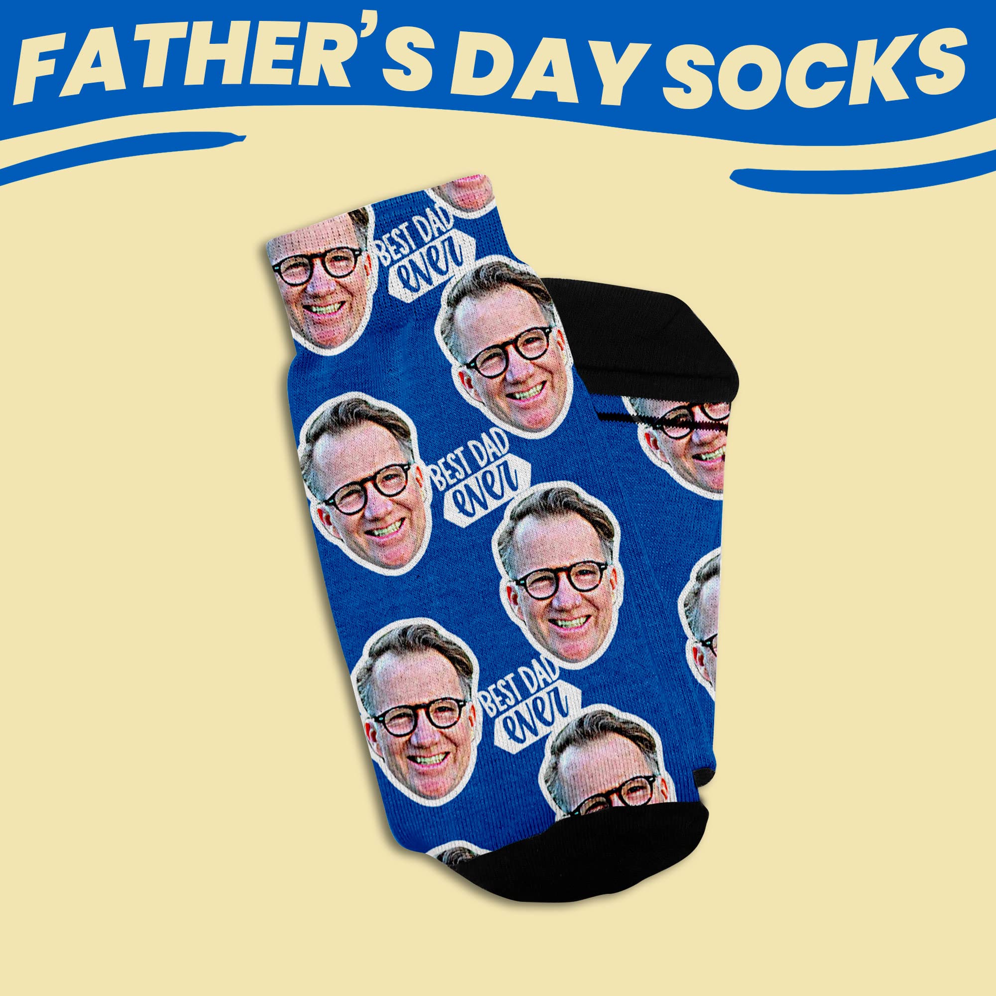 Personalized Face Socks - Custom Photo Socks for Birthdays, Anniversaries & Unique Gifts - Fun Novelty Socks for Couples, Family & Friends