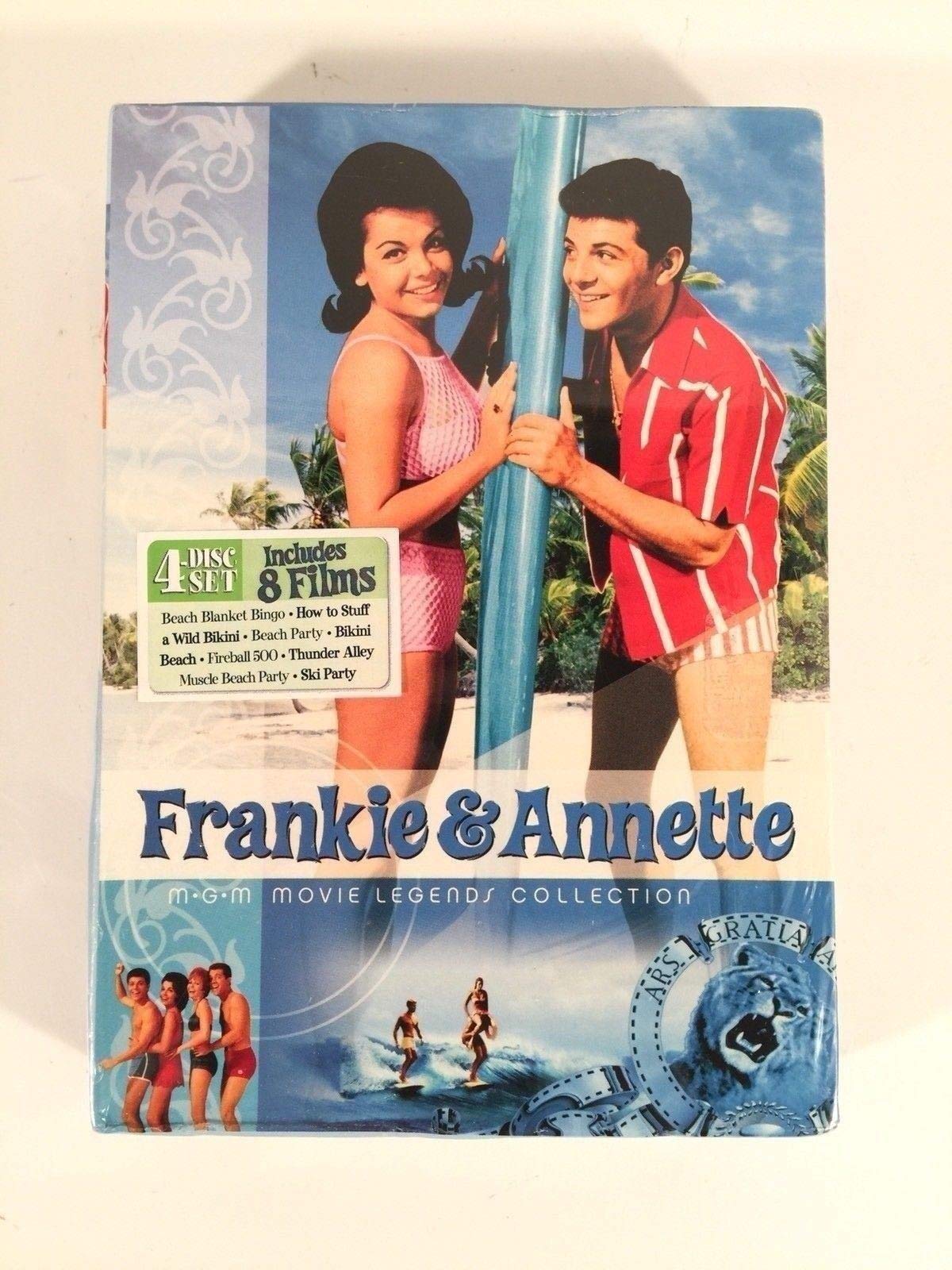 Frankie & Annette MGM Movie Legends Collection - 8 Classic Beach Party Films (Beach Blanket Bingo, How to Stuff a Wild Bikini, Beach Party & More) - Perfect for Retro Movie Nights, 1960s Nostalgia & Vintage Film Collectors