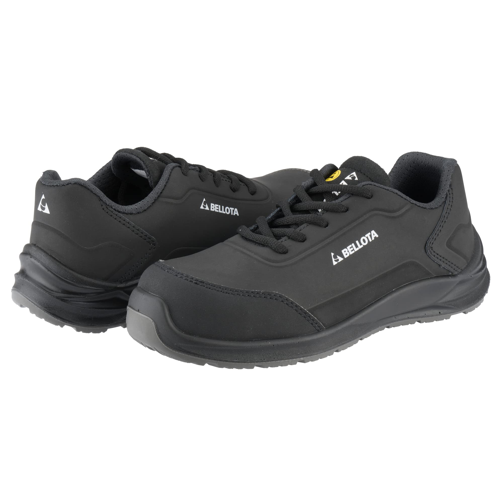 Bellota Women's Safety Shoes Flex Carbon S3 - Black/White Industrial Work Footwear Size 9.5 UK - Slip Resistant & Comfortable for Warehouse, Construction & Factory Workers