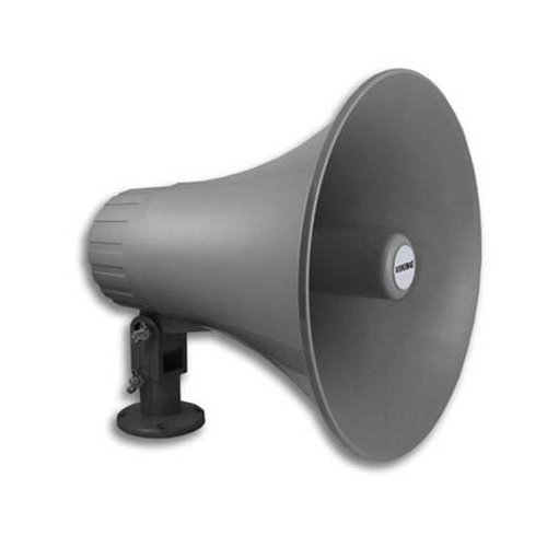 VIKING ELECTRONICS VK-300AE High Efficiency 30W Paging Horn Speaker - 8 Ohm & 70V/25V Compatible for School, Warehouse & Public Address Systems