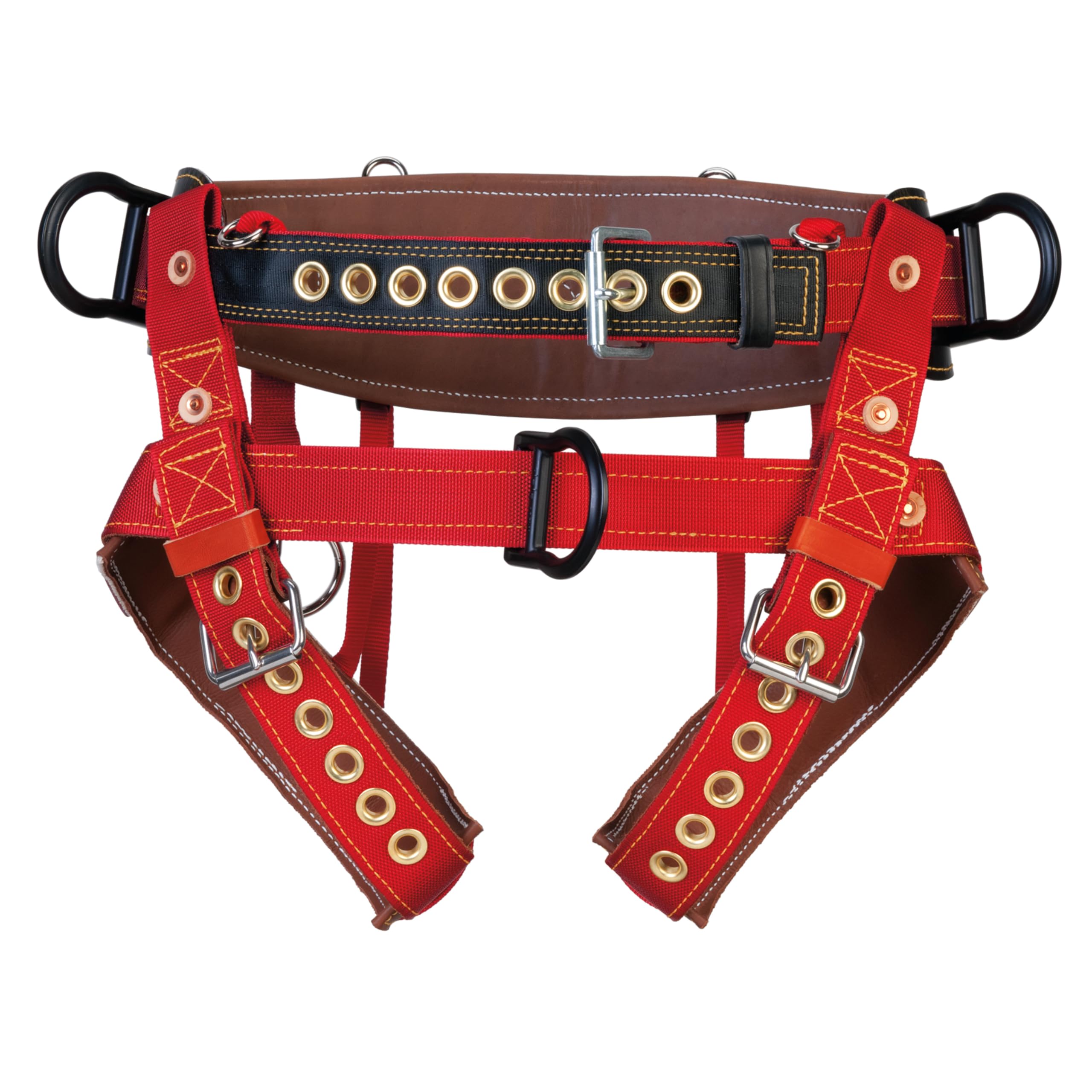 Weaver Leather WLC 530 1 Floating Dee Dog Collar with Padded Nylon Leg Straps - Adjustable Training Harness for Medium to Large Dogs, Perfect for Walking, Hiking & Outdoor Adventures