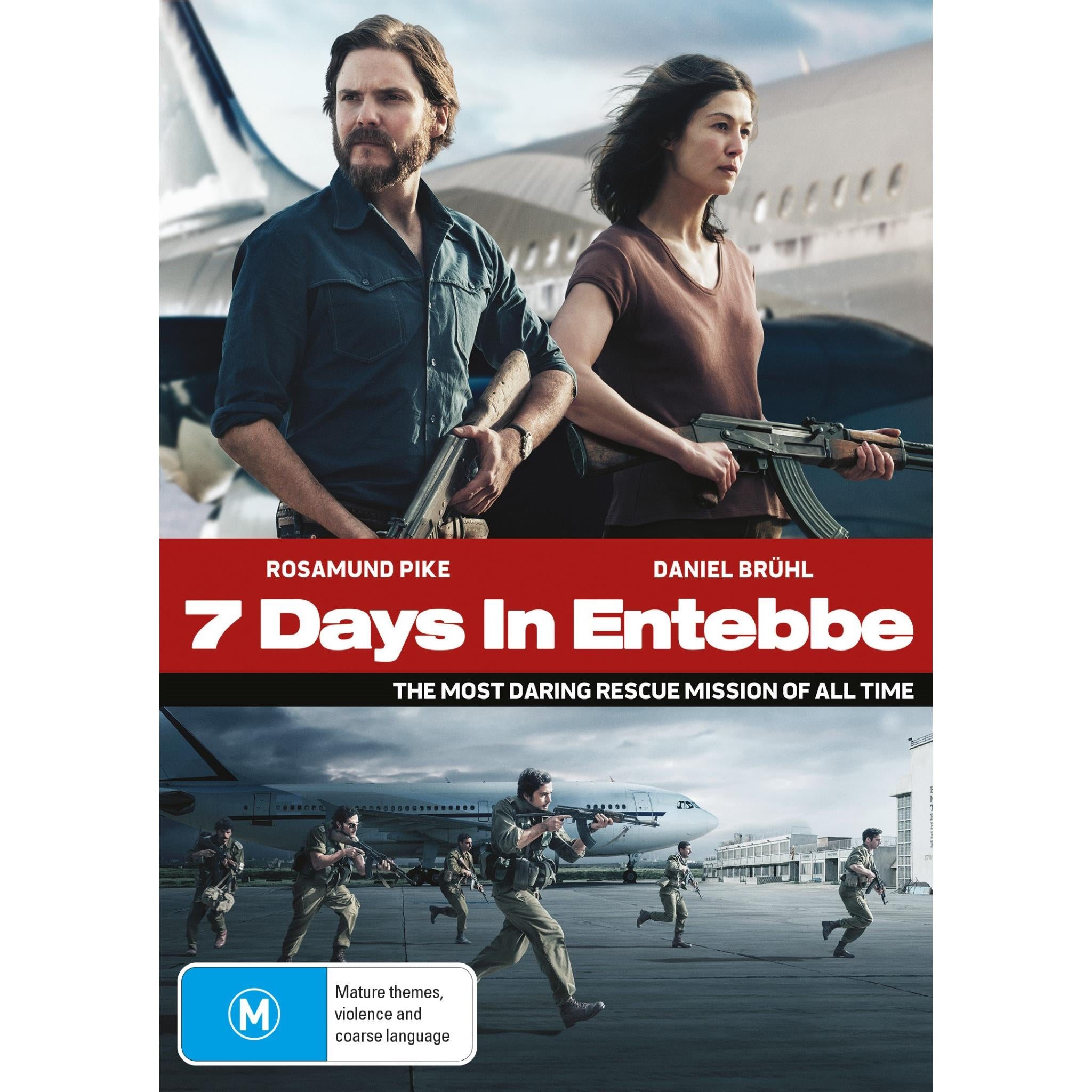7 Days in Entebbe - Historical Drama Movie DVD - Based on True Events - Perfect for History Buffs & Movie Nights