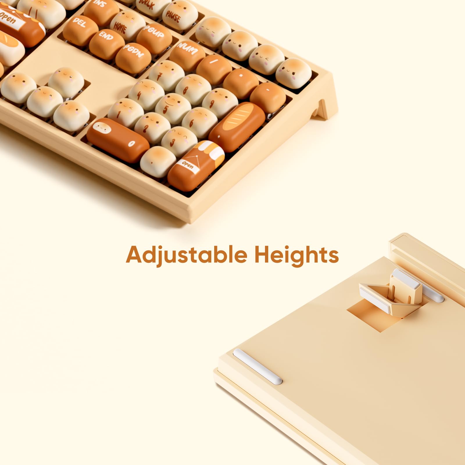 AKKO x MG108B Bun Wonderland Hot-Swappable Mechanical Gaming Keyboard - 108 Key Multi-Mode (Wired/Bluetooth/2.4G) with PBT Dye-Sub MOG Profile Keycaps, Pre-Lubed Piano Switch - Perfect for PC Gaming, Office Work & Typing Enthusiasts